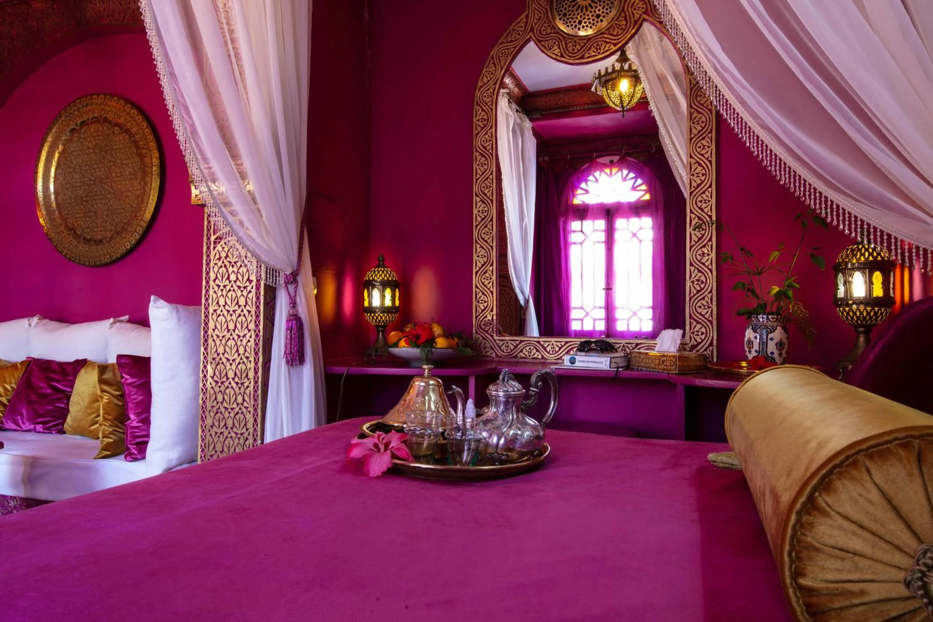 Bed in Riad Dar El Malaika