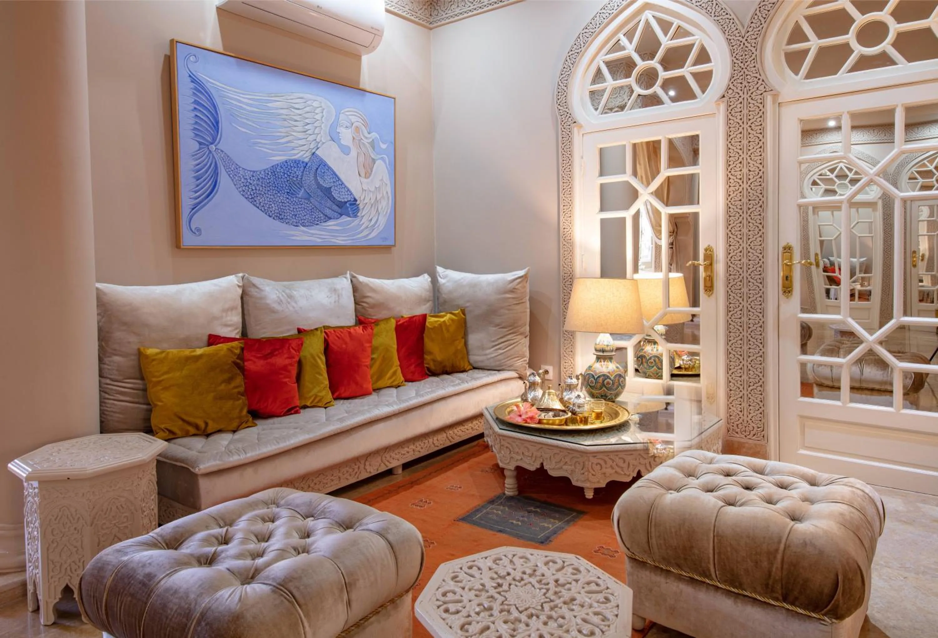 Living room in Riad Dar El Malaika