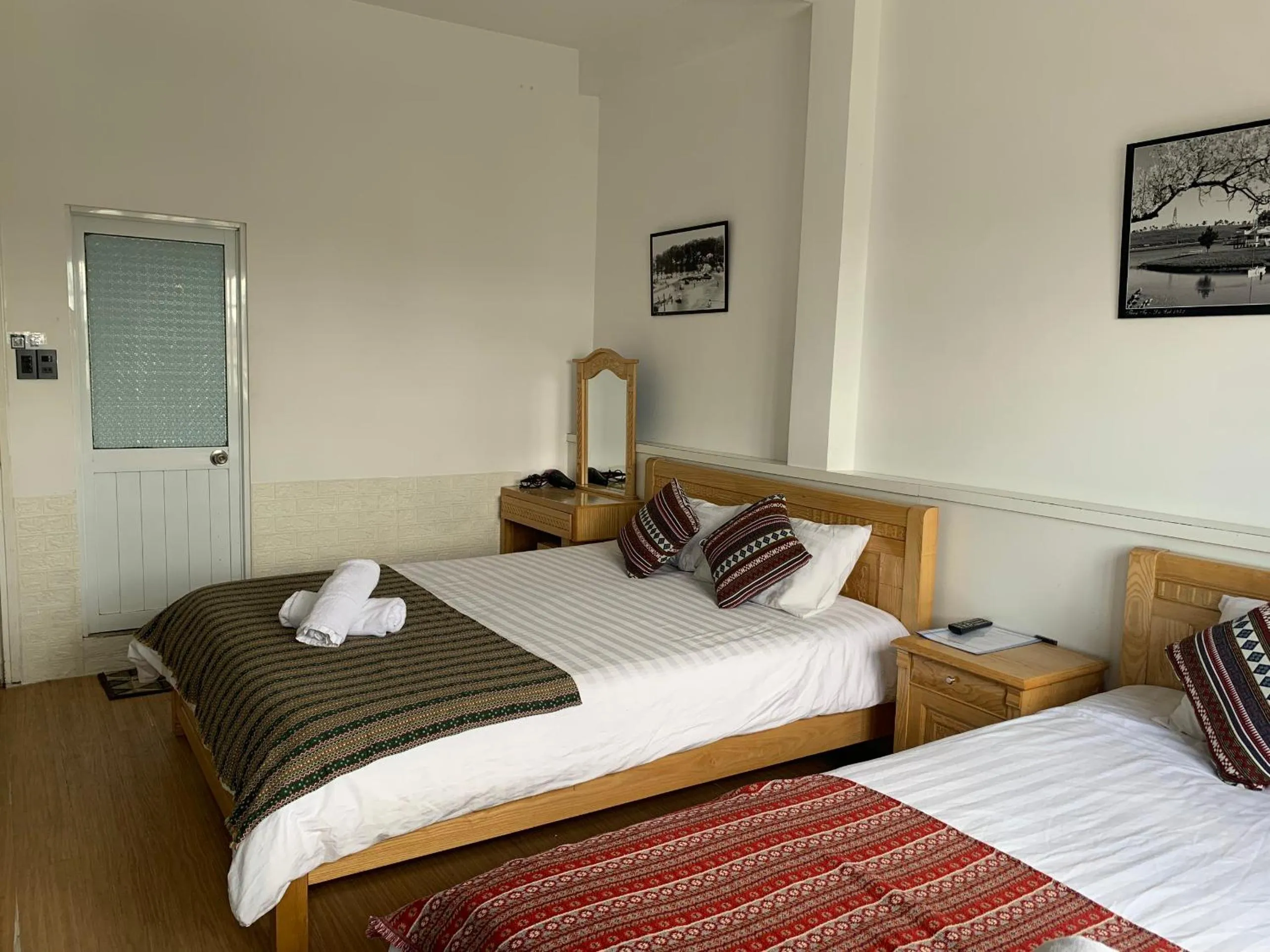 Bed in Chau Giang Hotel