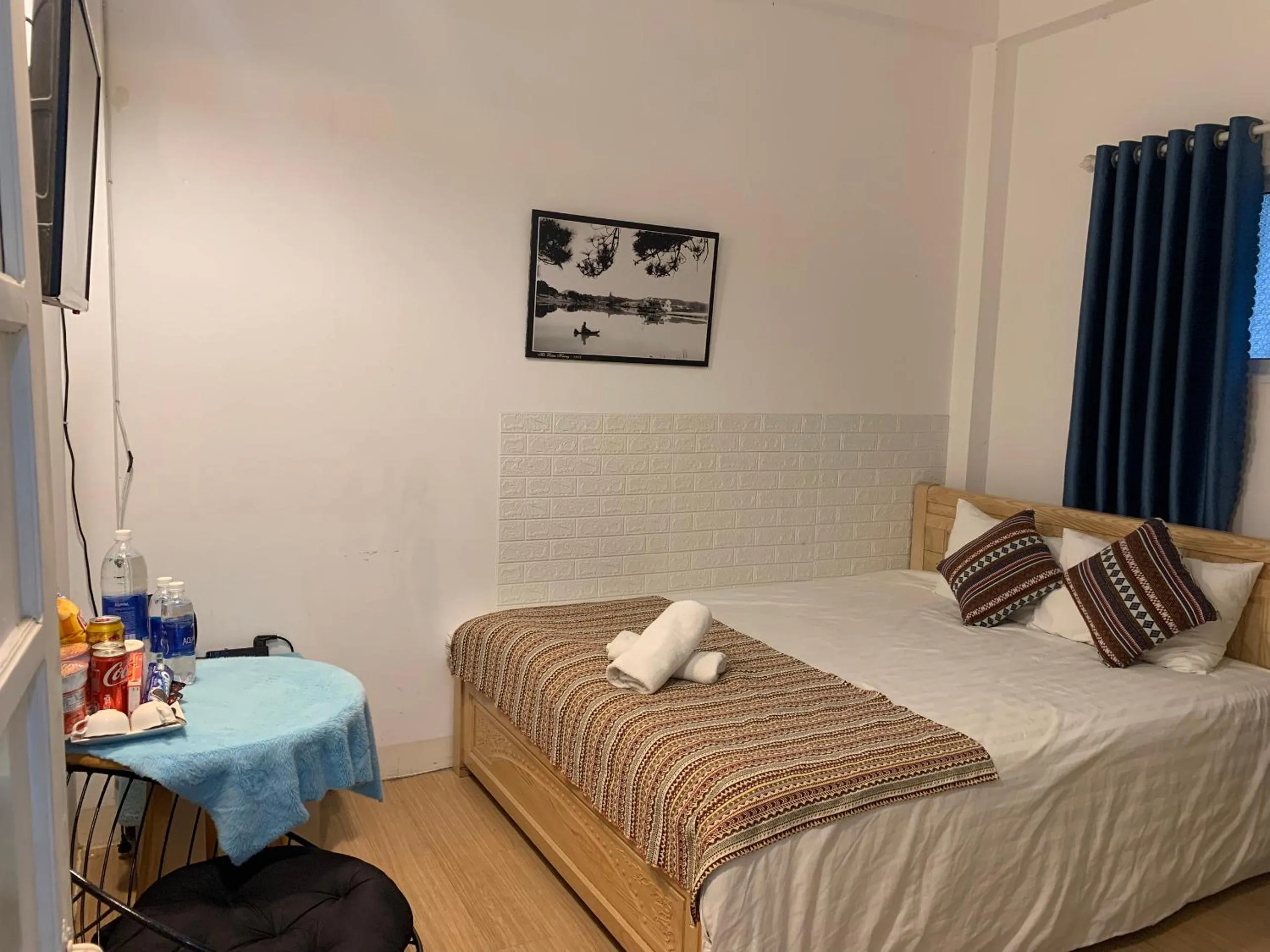 Bed in Chau Giang Hotel