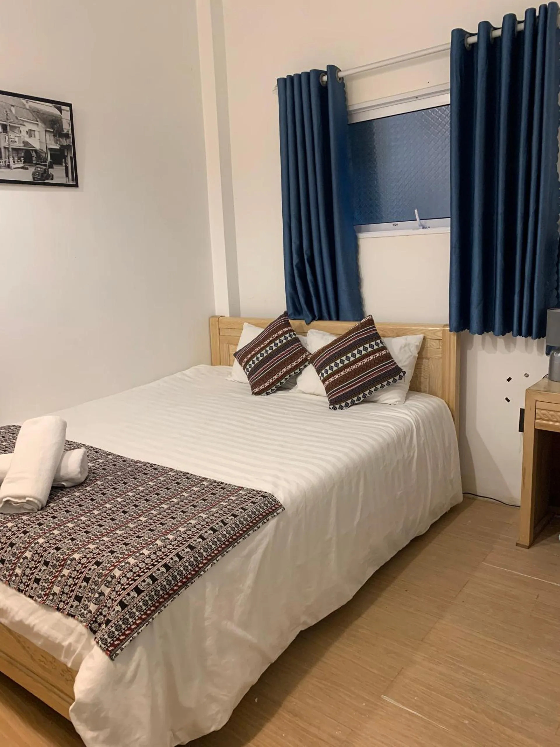 Bed in Chau Giang Hotel