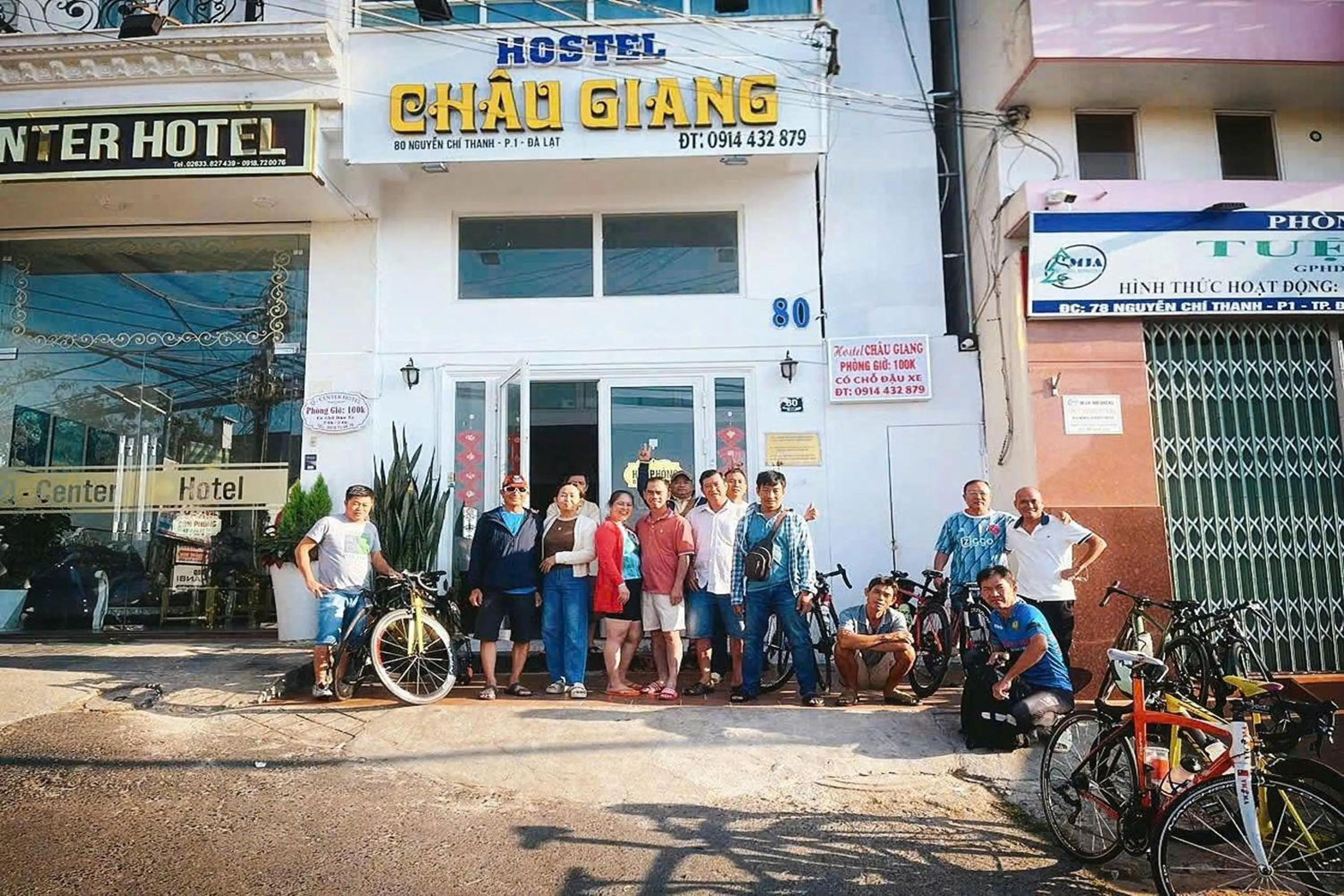 group of guests in Chau Giang Hotel