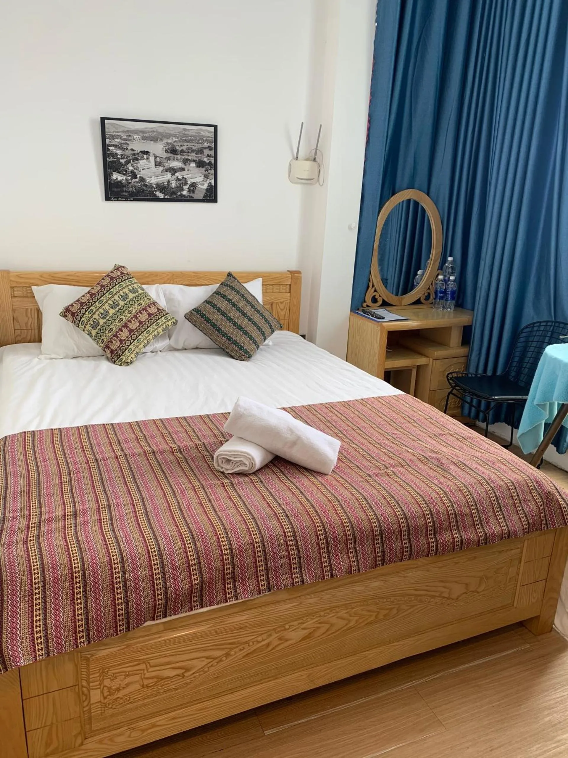 Bed in Chau Giang Hotel