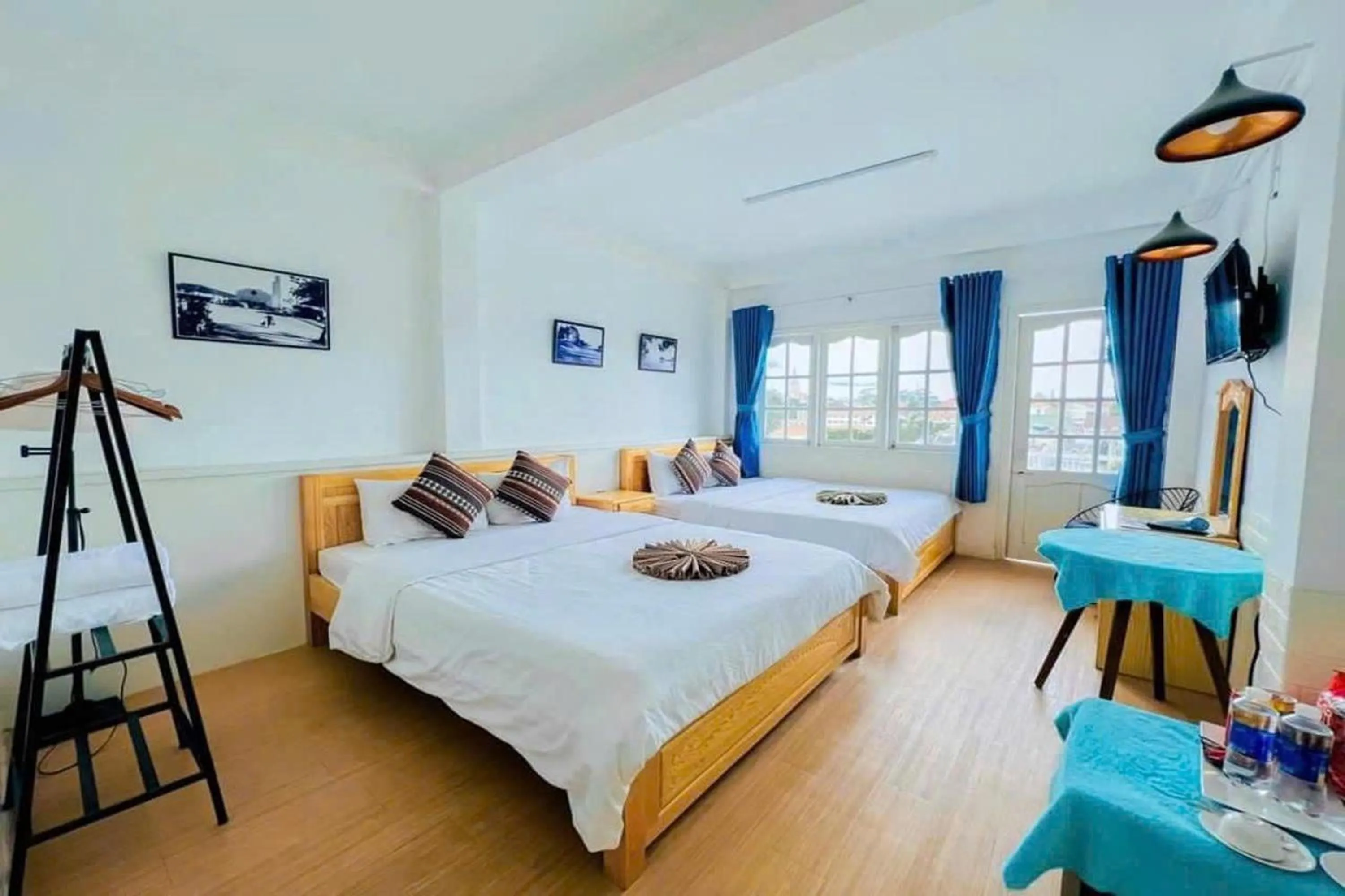 Bed in Chau Giang Hotel