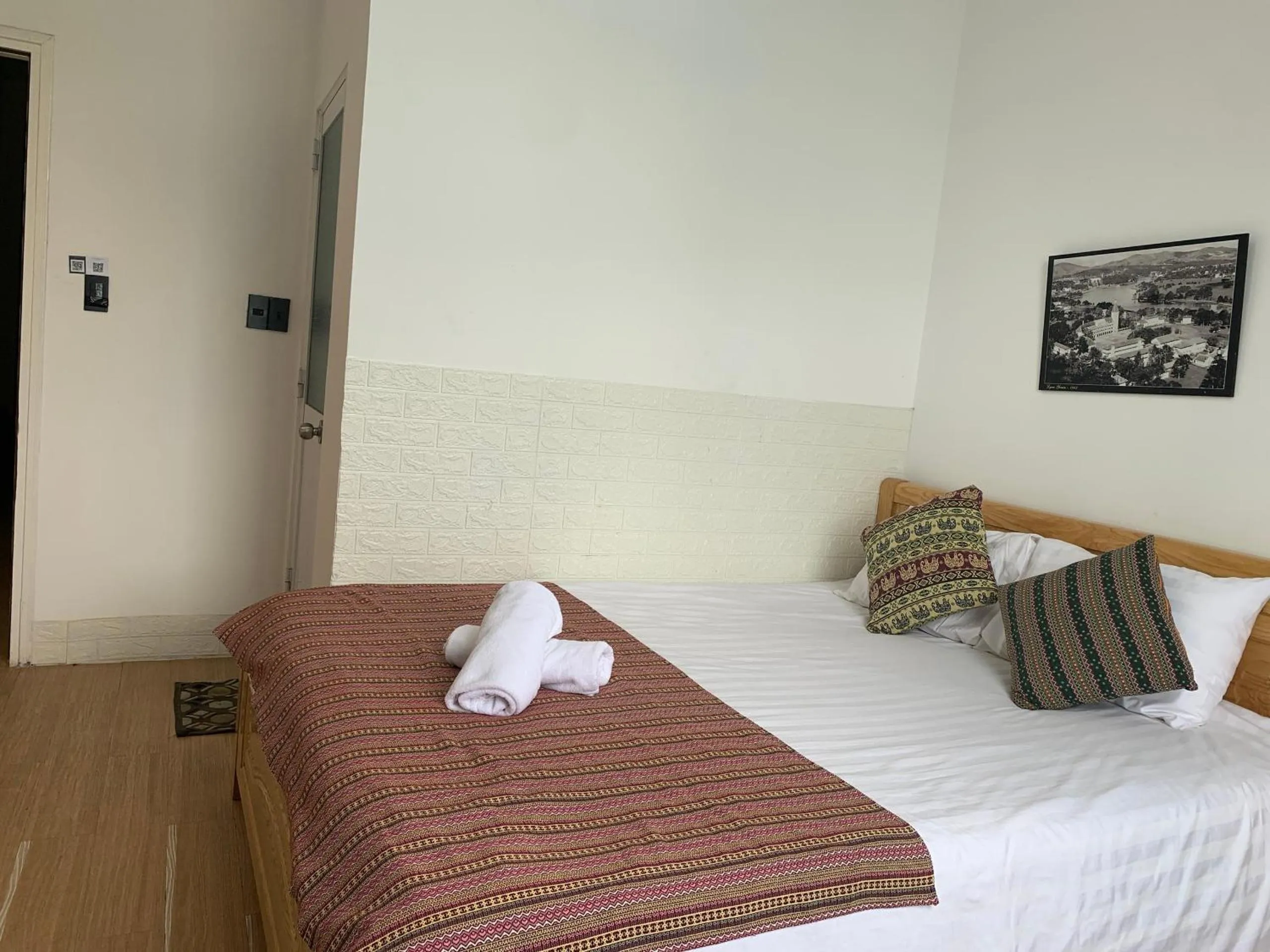 Bed in Chau Giang Hotel