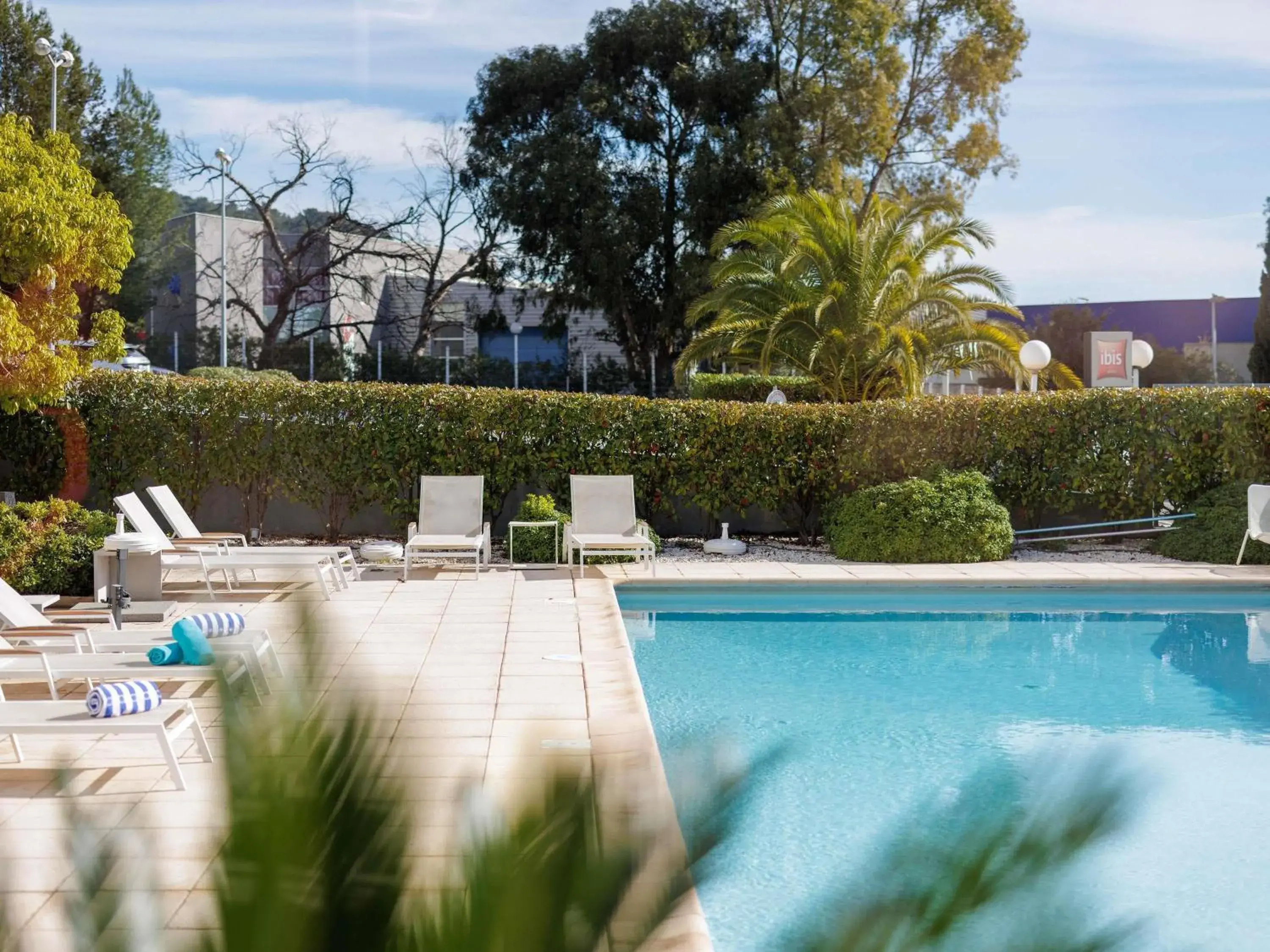 Pool view in ibis Toulon La Valette Pool view in ibis Toulon La Valette