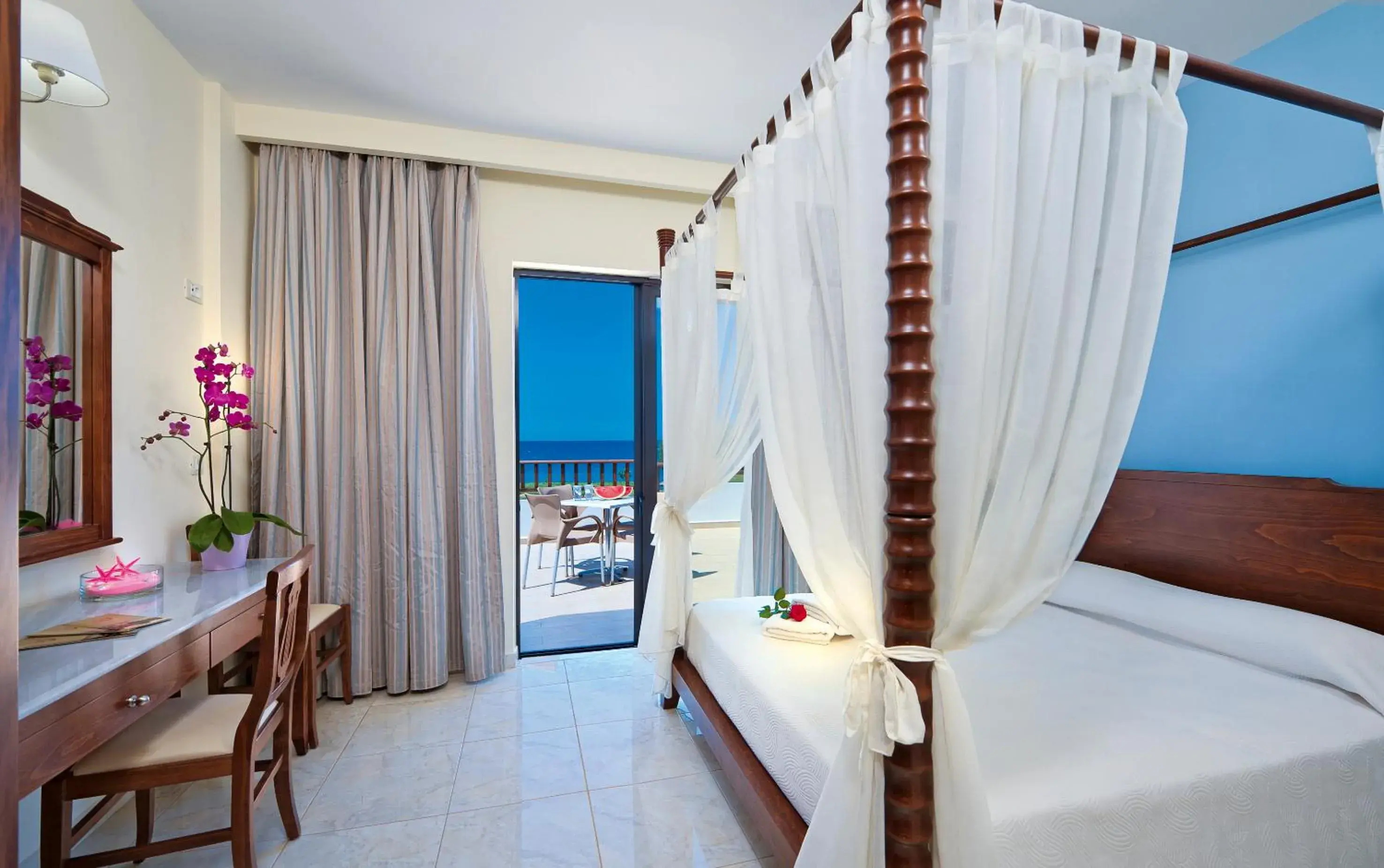 Bed in Geraniotis Hotel and Resort Bed in Geraniotis Hotel and Resort