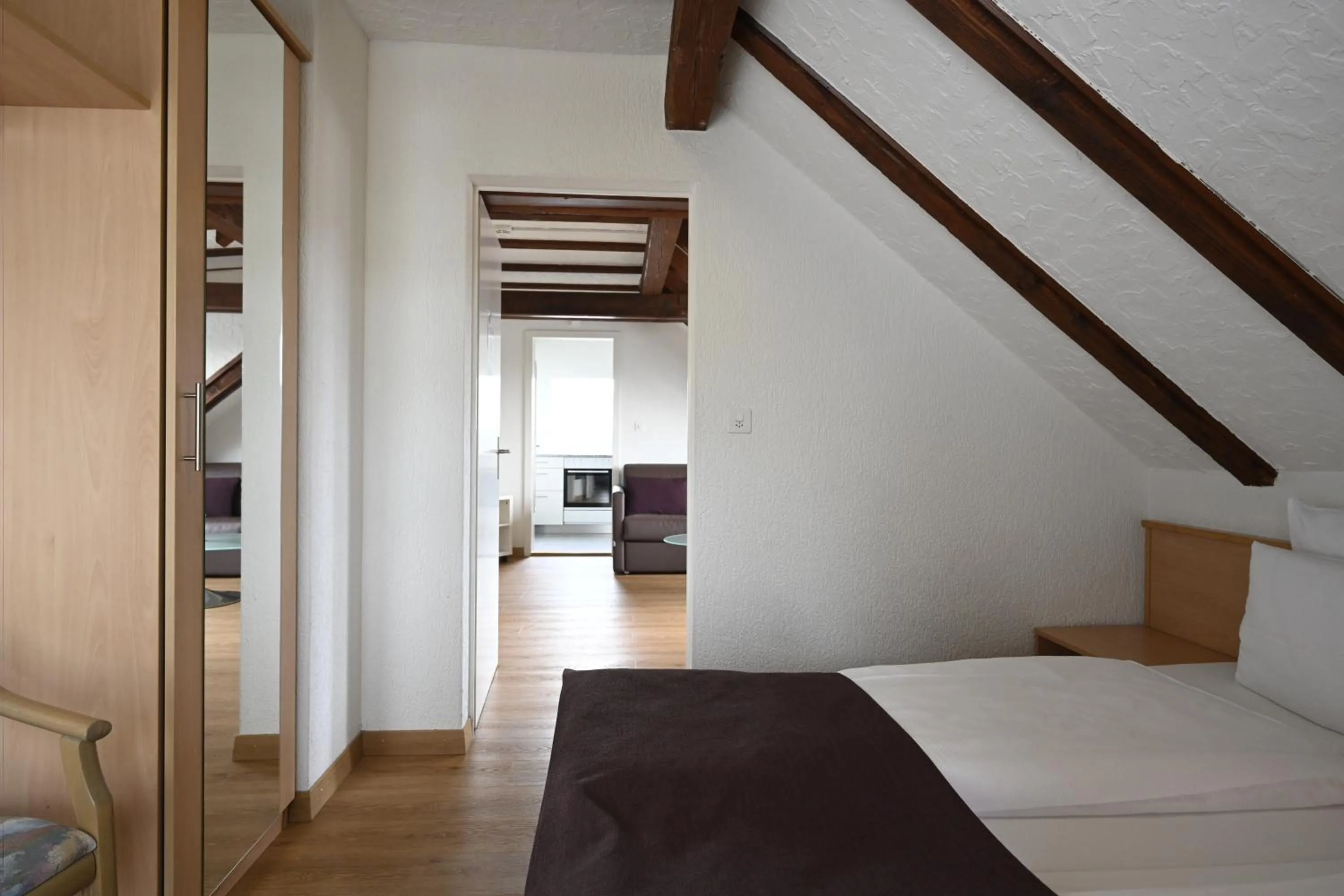 Photo of the whole room, Bed in Olympia Hotel Zurich