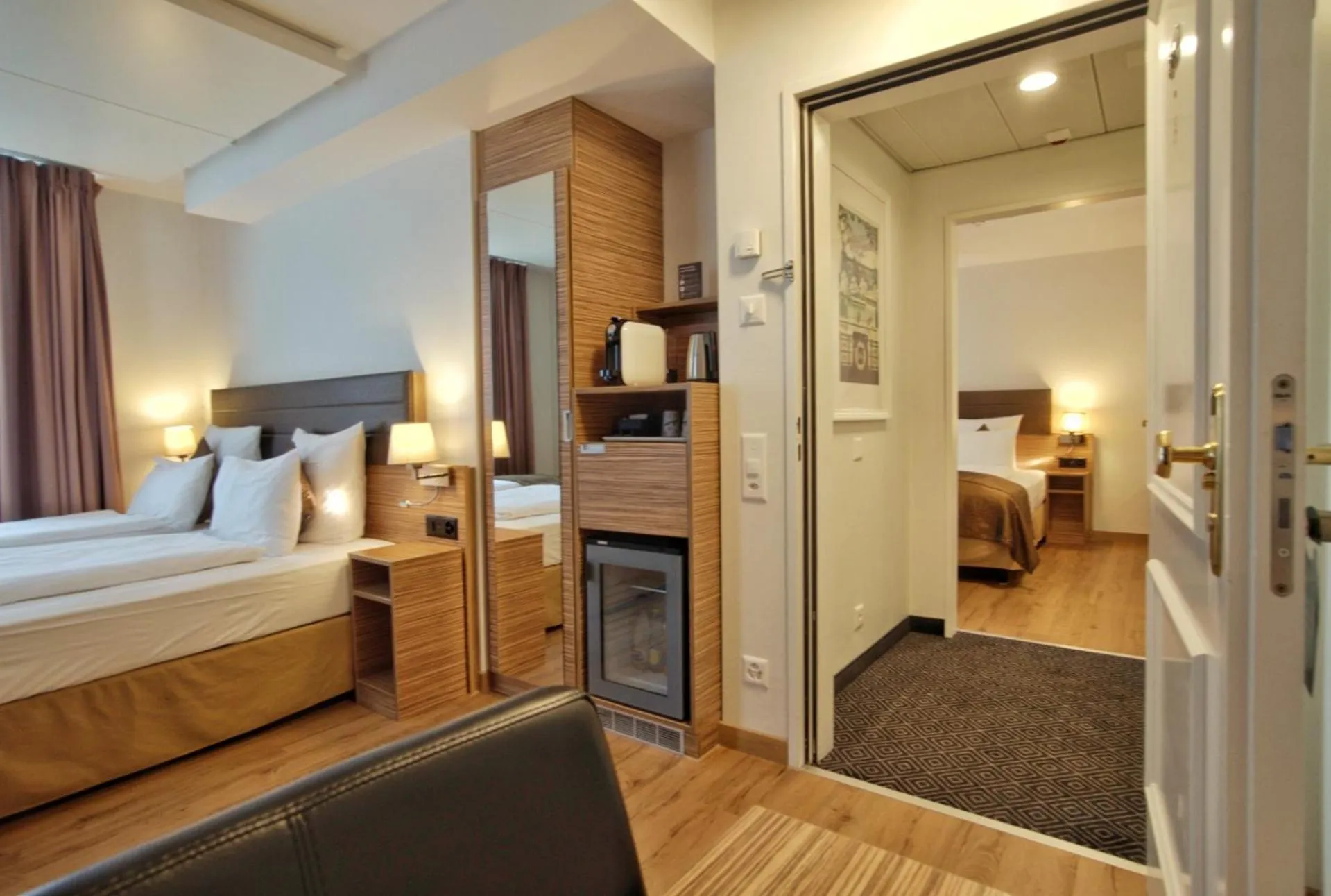 Bed in Hotel Stoller