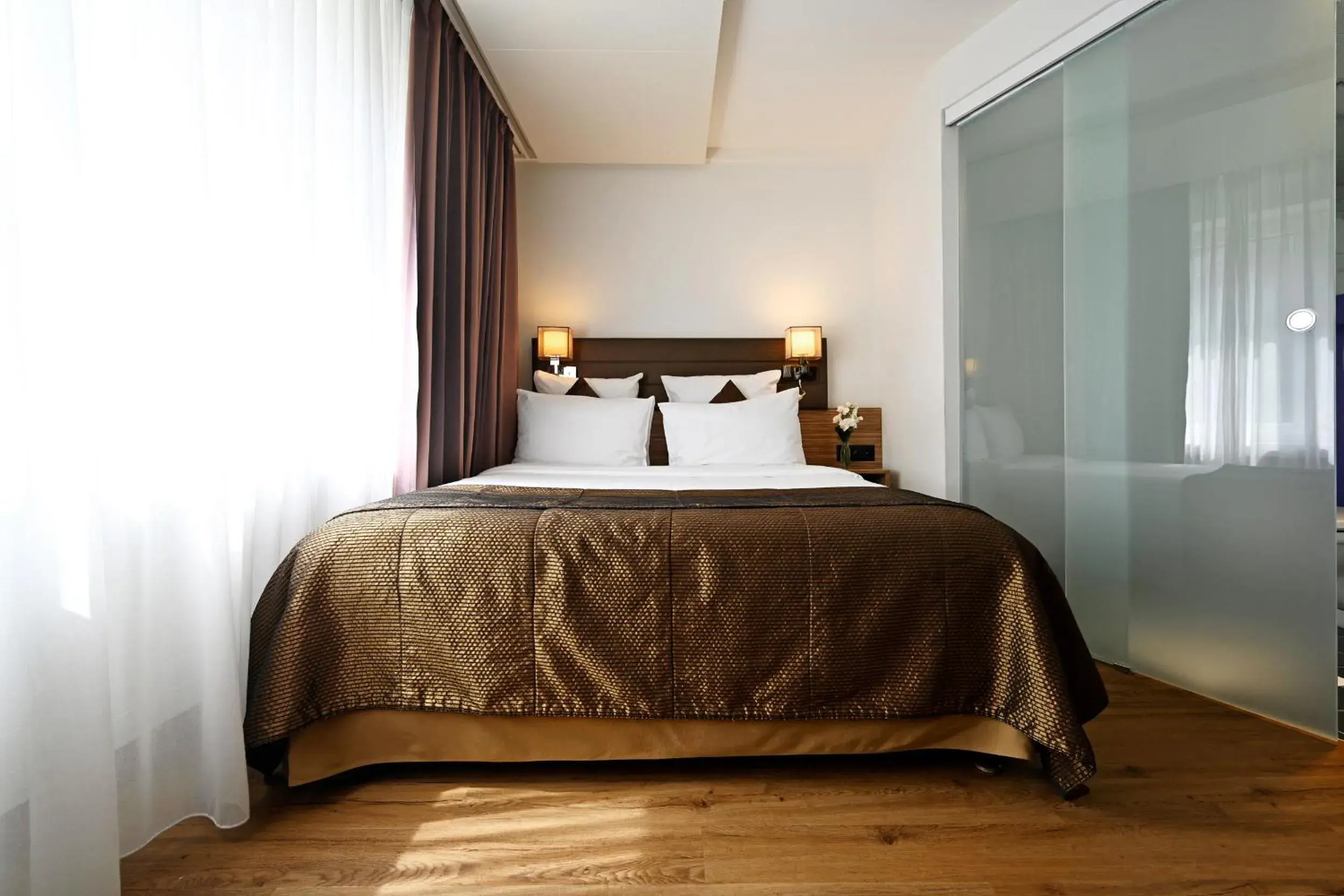 Bed in Hotel Stoller Bed in Hotel Stoller