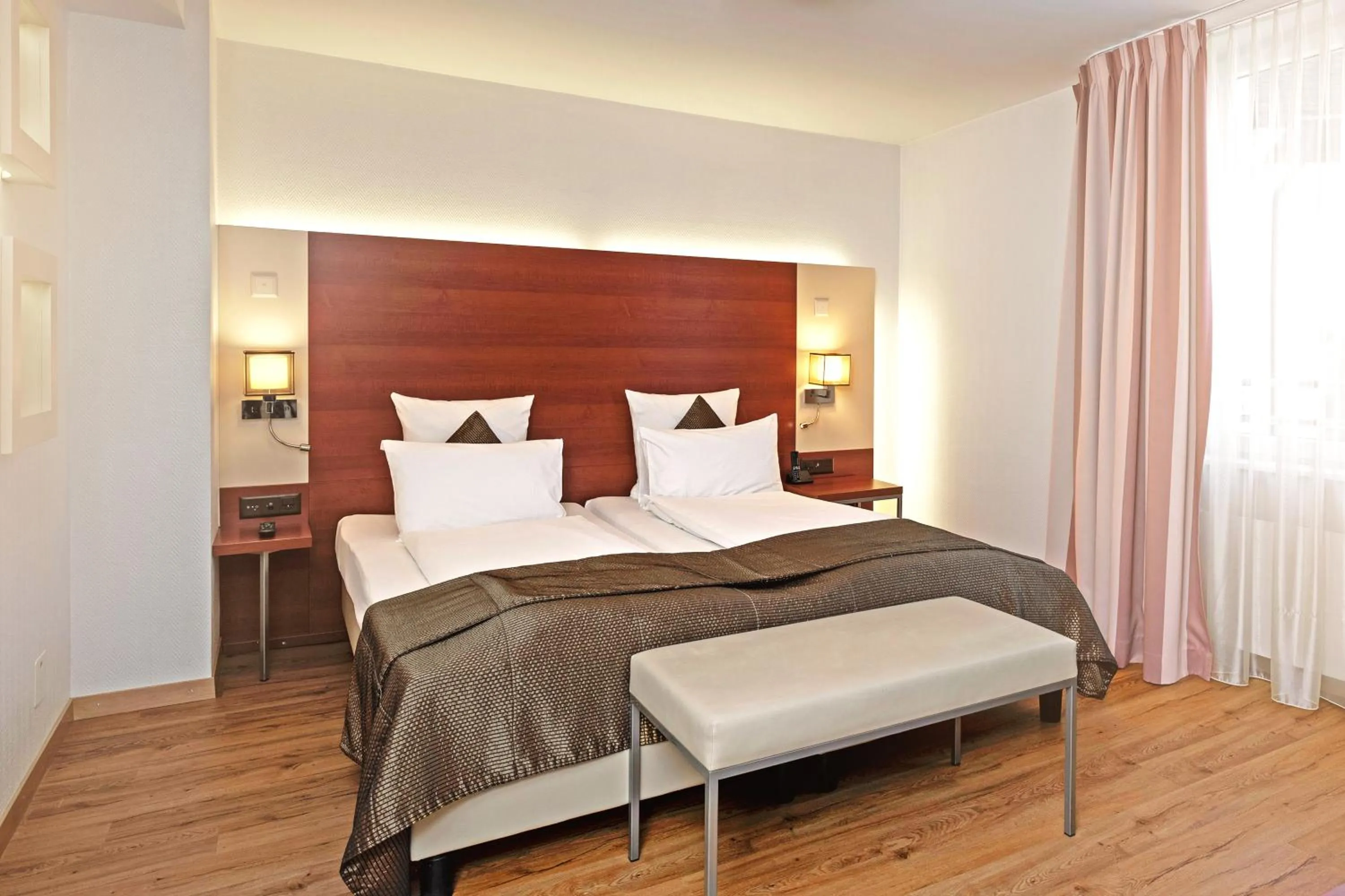 Bed in Hotel Stoller