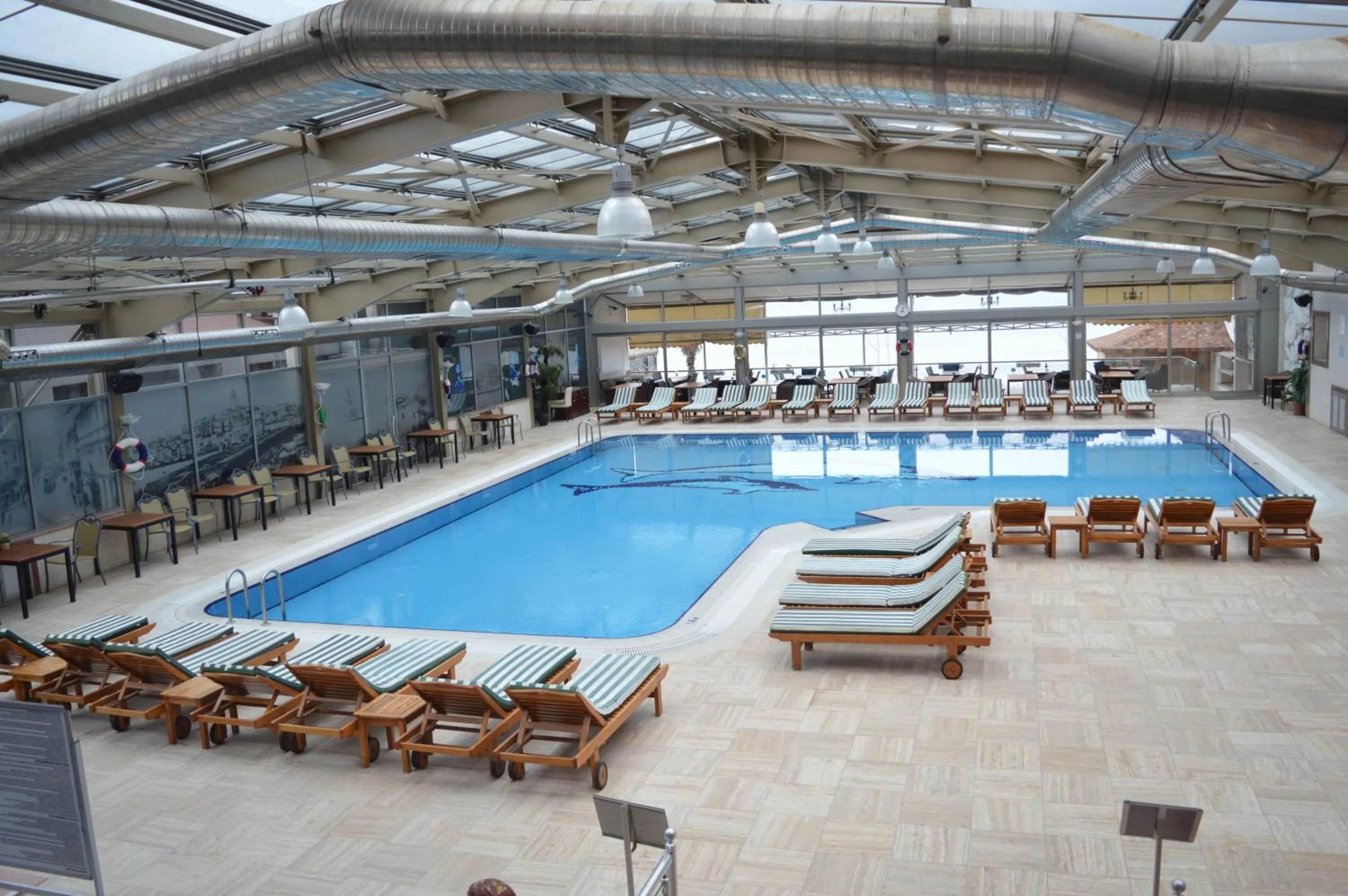 Pool view in Kumburgaz Blue World Hotel