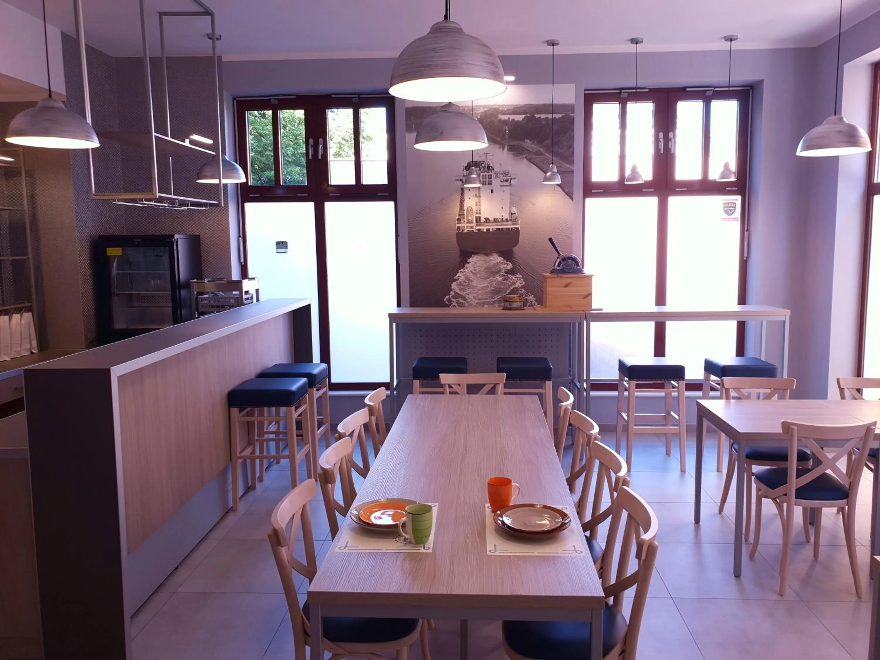 Communal lounge/ TV room in Hostel Annamarie