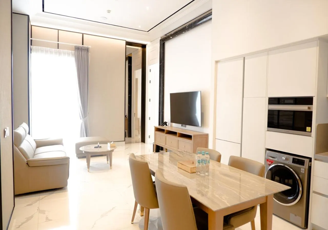 Living room in The Grand Mansion Menteng by The Crest Collection