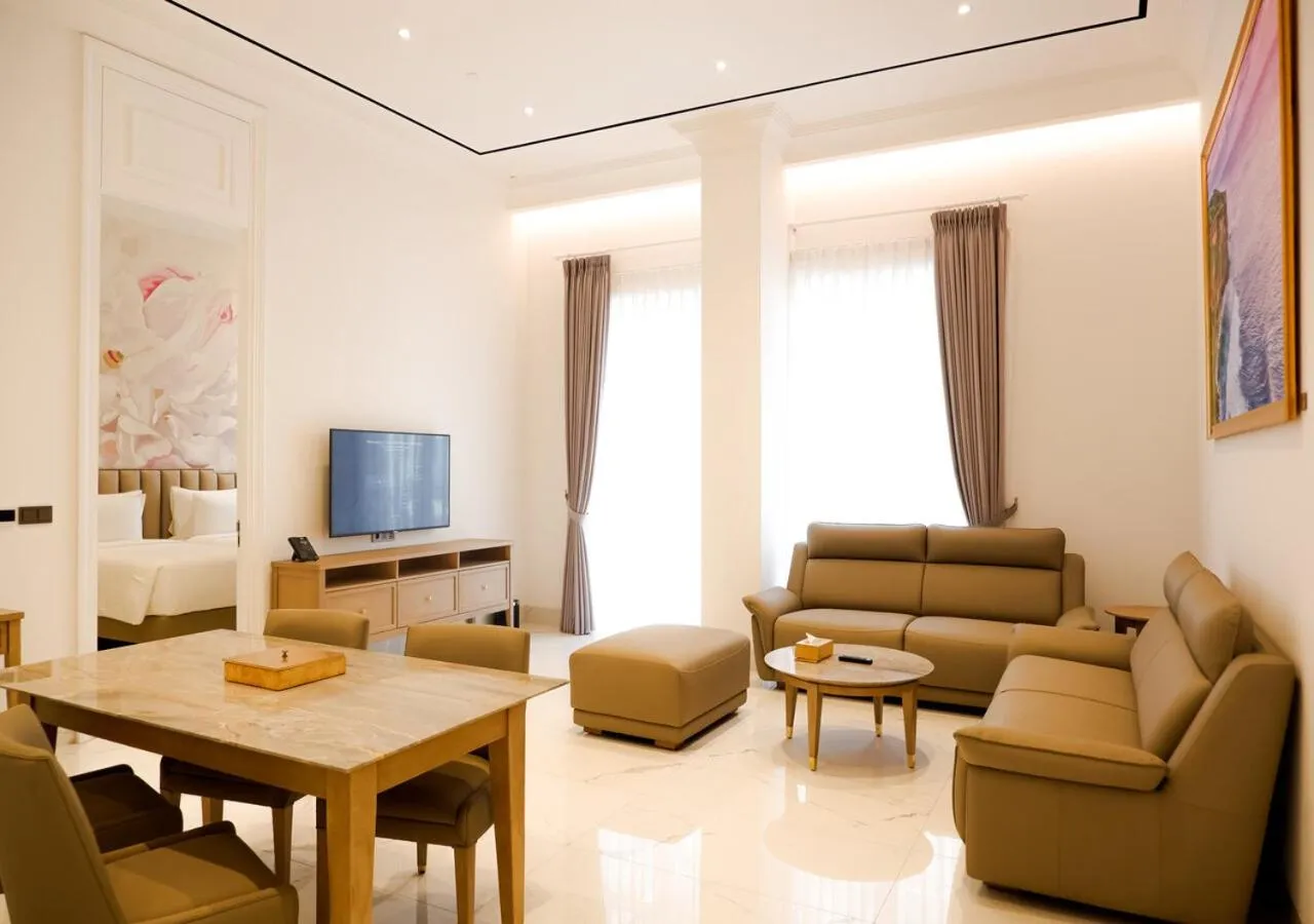 Living room in The Grand Mansion Menteng by The Crest Collection