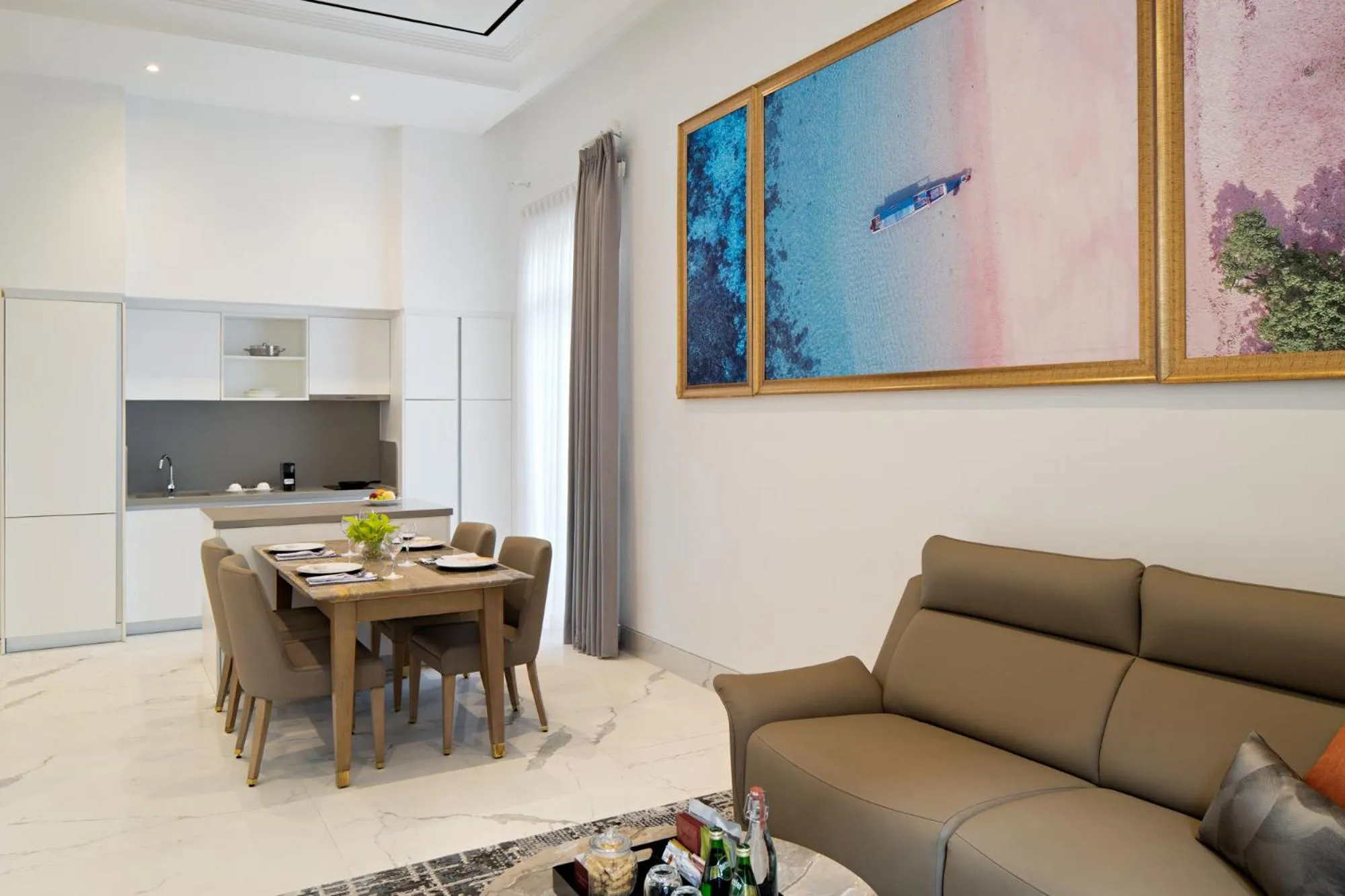 Kitchen or kitchenette in The Grand Mansion Menteng by The Crest Collection