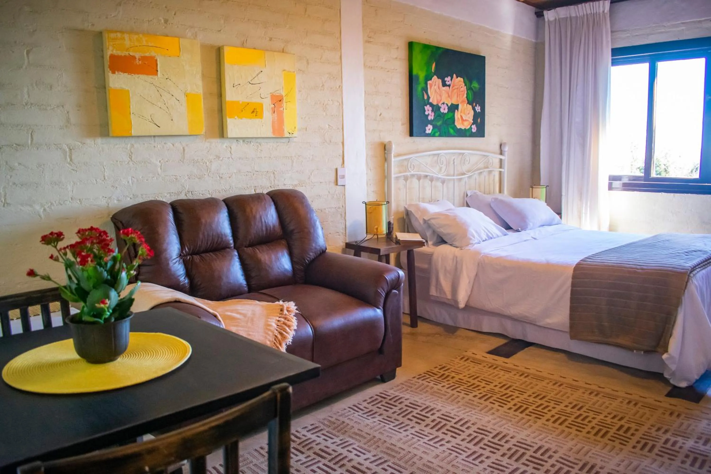 Bed in Pousada VillaSerrana