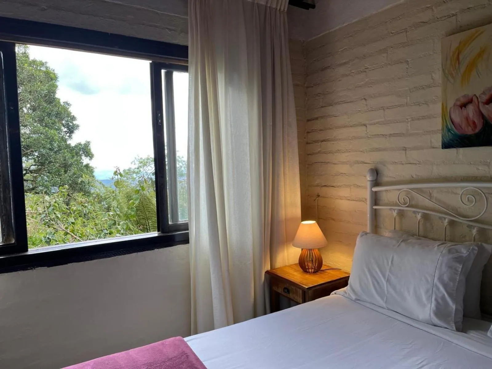 Bed in Pousada VillaSerrana