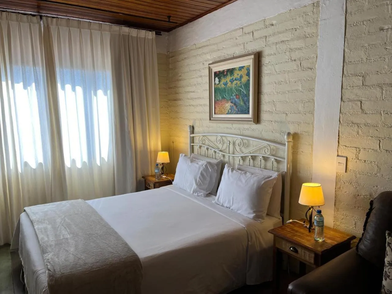 Bed in Pousada VillaSerrana