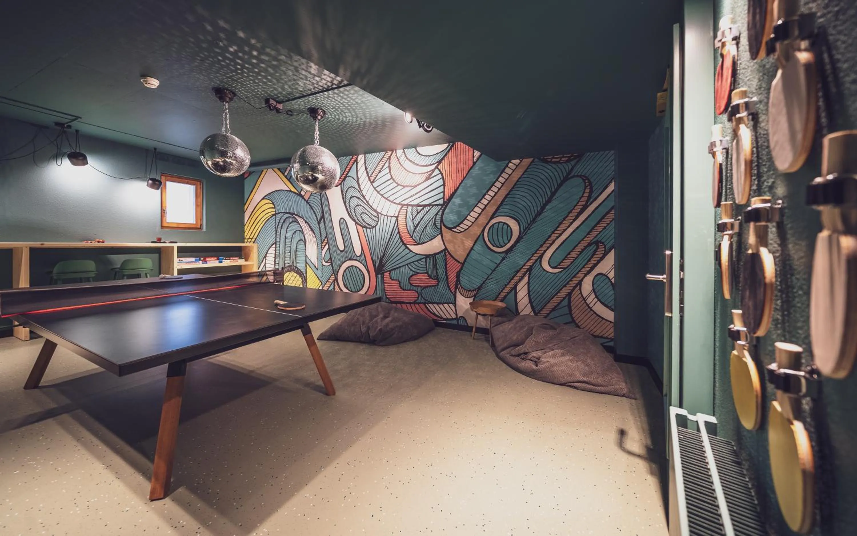 Game Room in Hotel Waldhuus