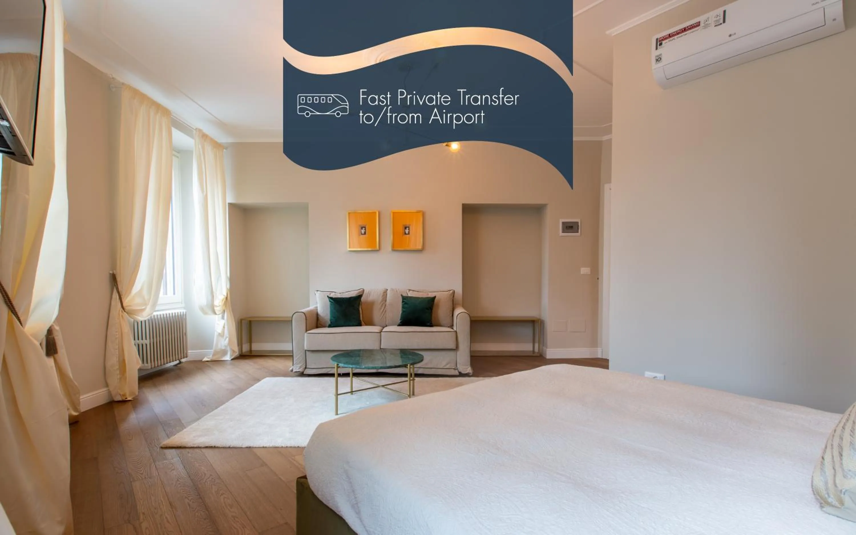 Text overlay, Bed in Daplace - Corso Monforte Suites