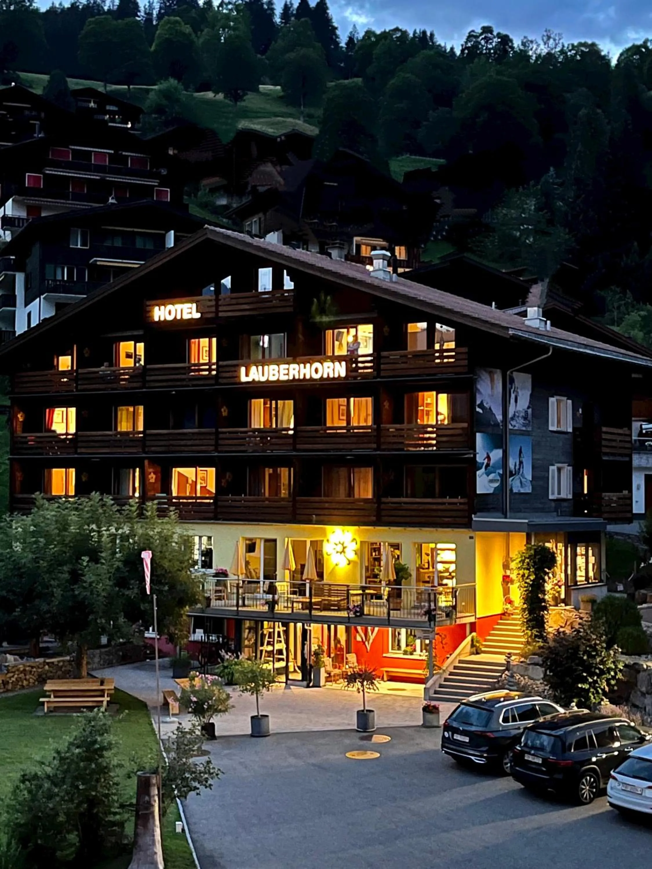 Property Building in Hotel Lauberhorn - Home for Outdoor Activities