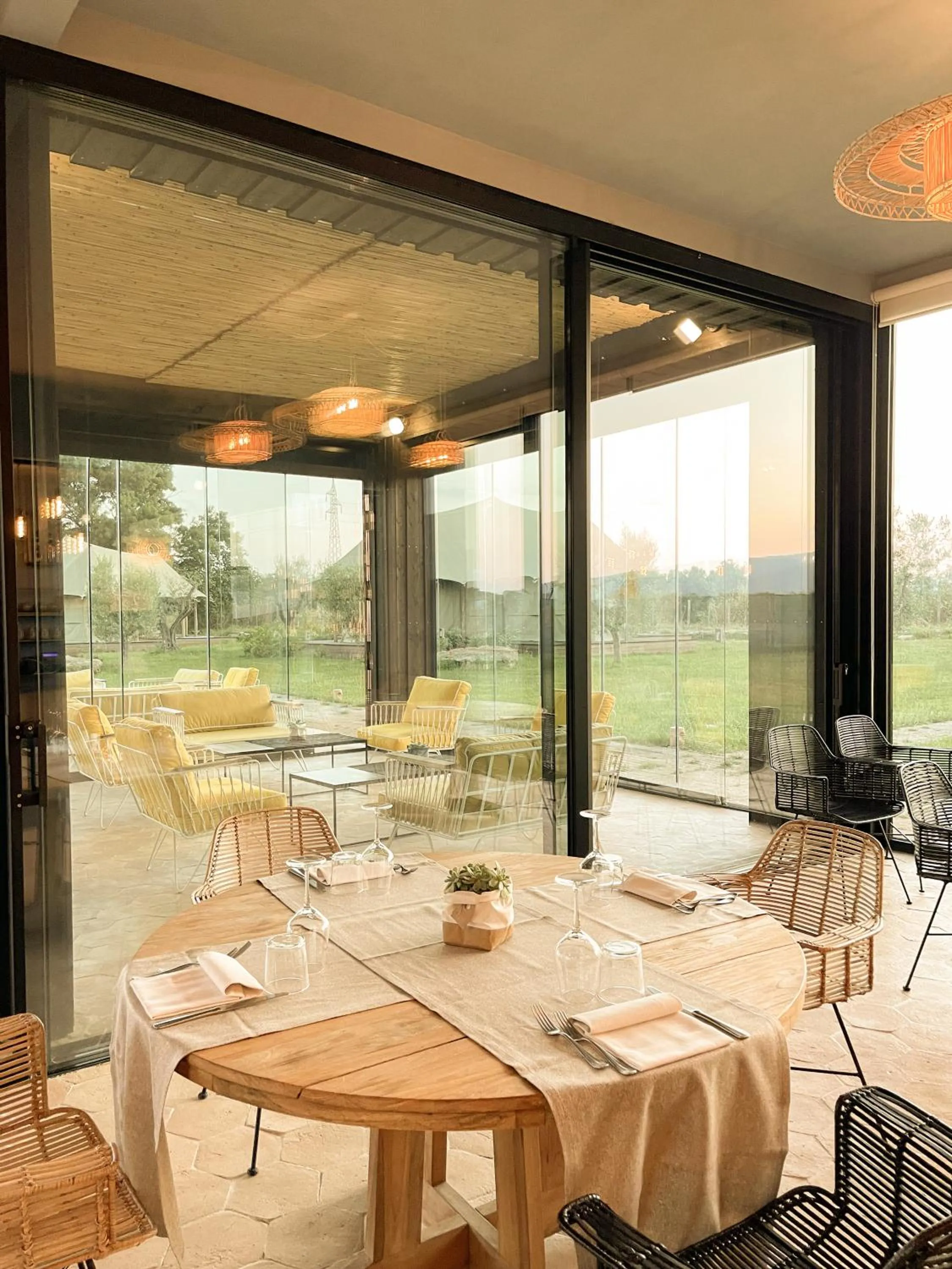 Restaurant/places to eat in Terme di Vulci Glamping & Spa