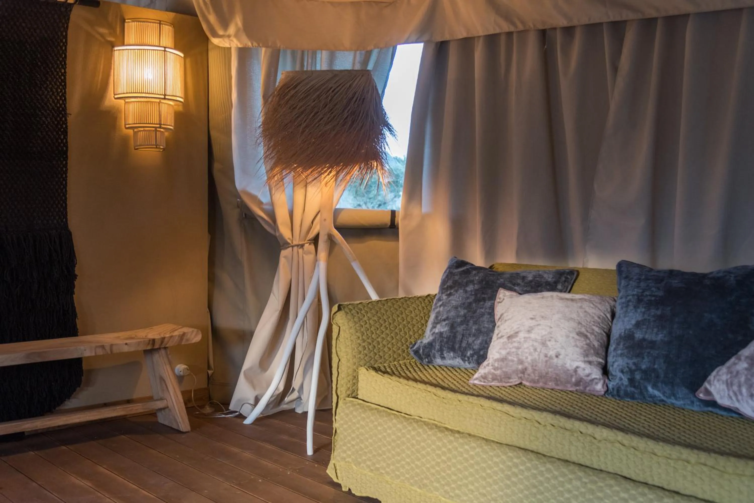 Living room in Terme di Vulci Glamping & Spa