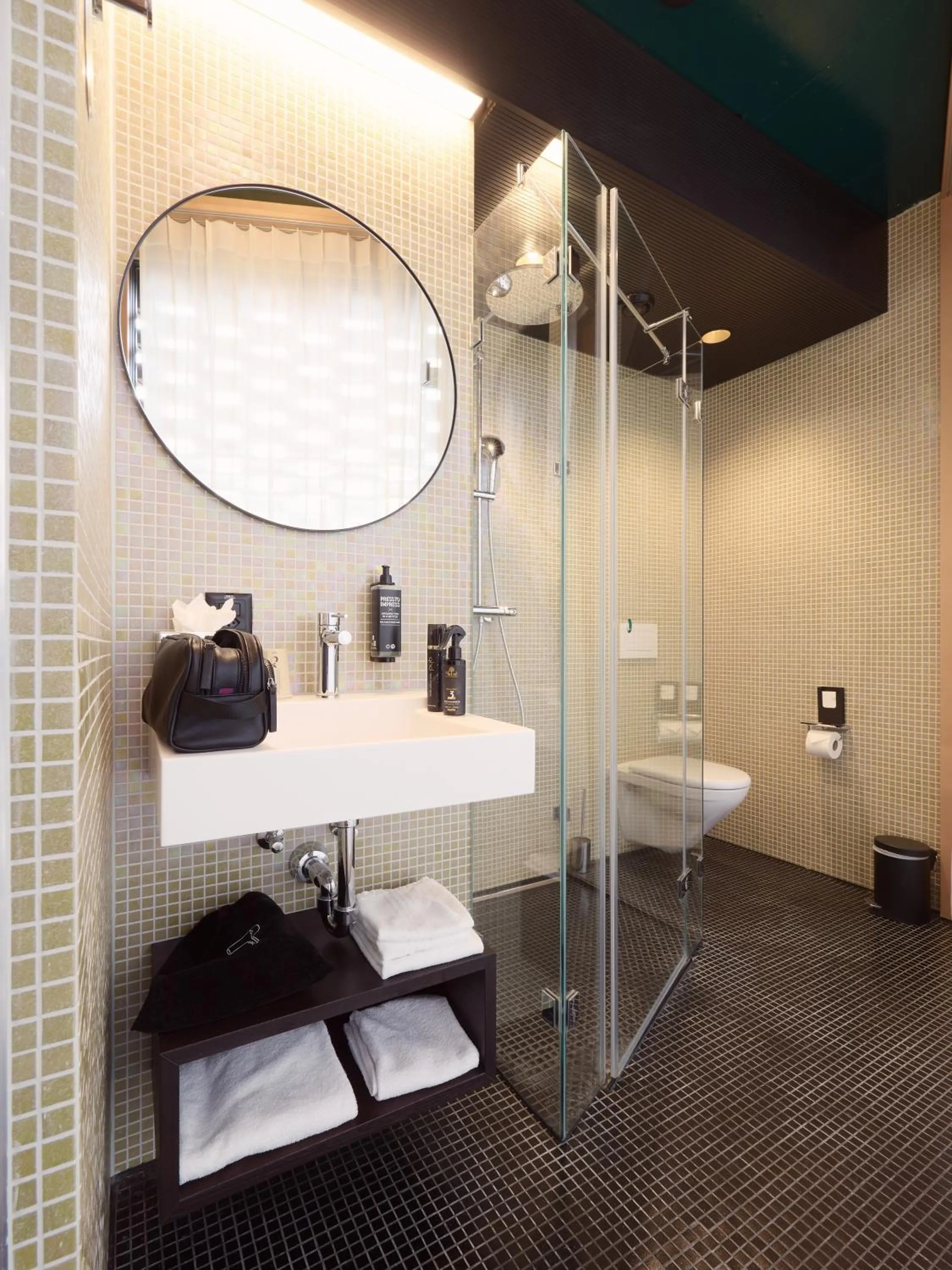 Bathroom in ibis Styles Bern City