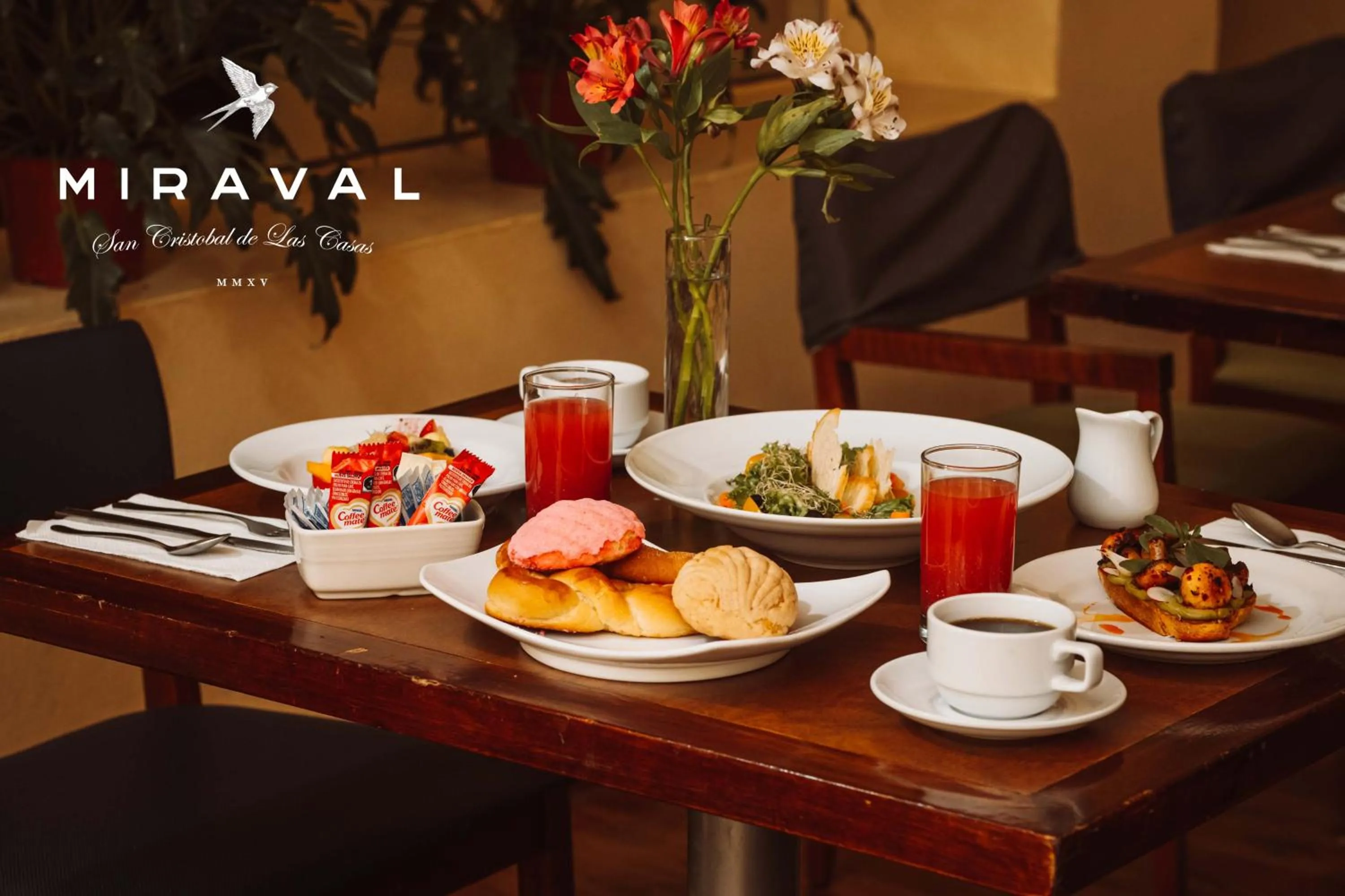 Breakfast in Hotel Rocaval San Cristóbal de las Casas