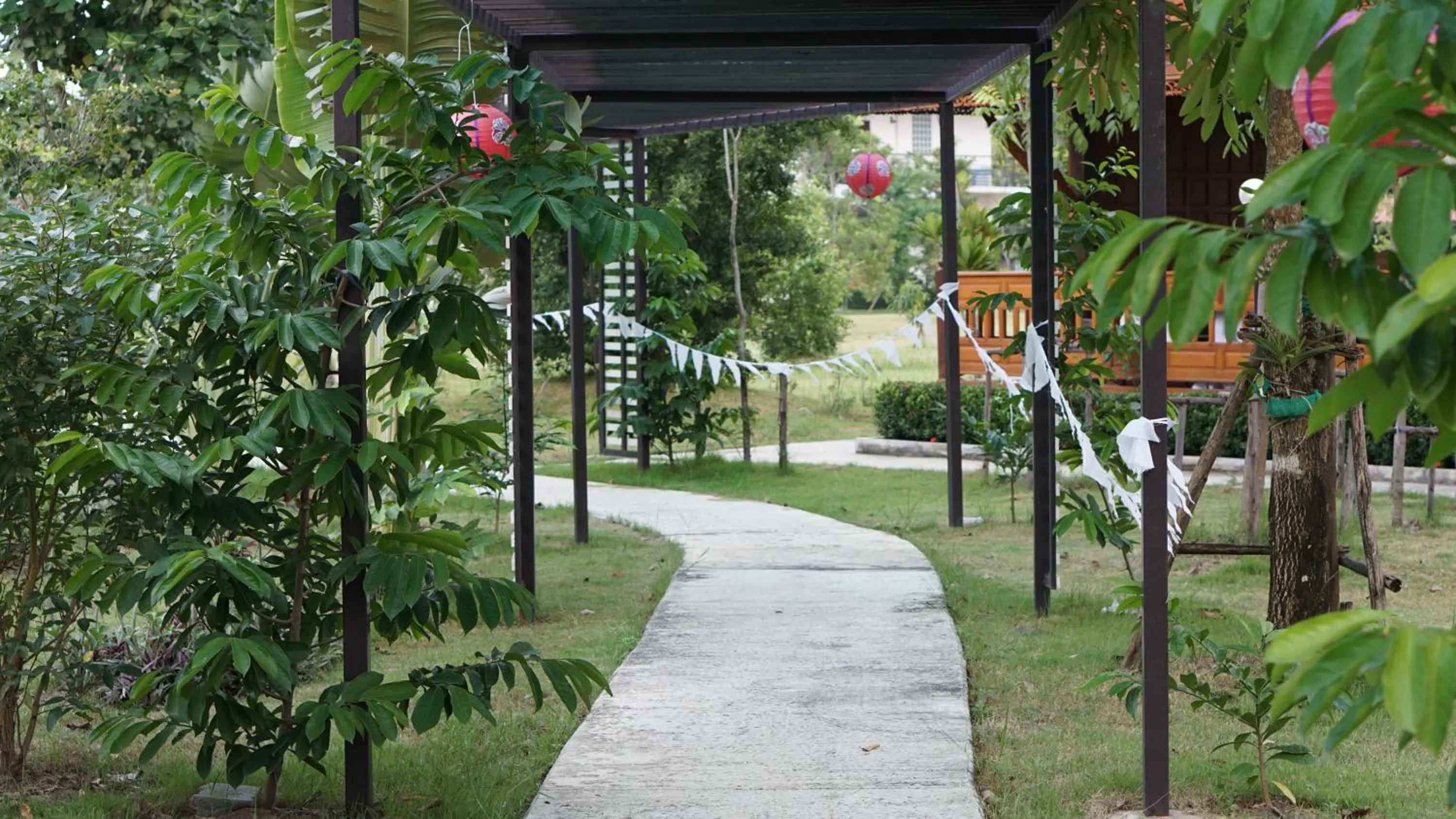 Natural landscape in Sripiamsuk Resort Bangkok