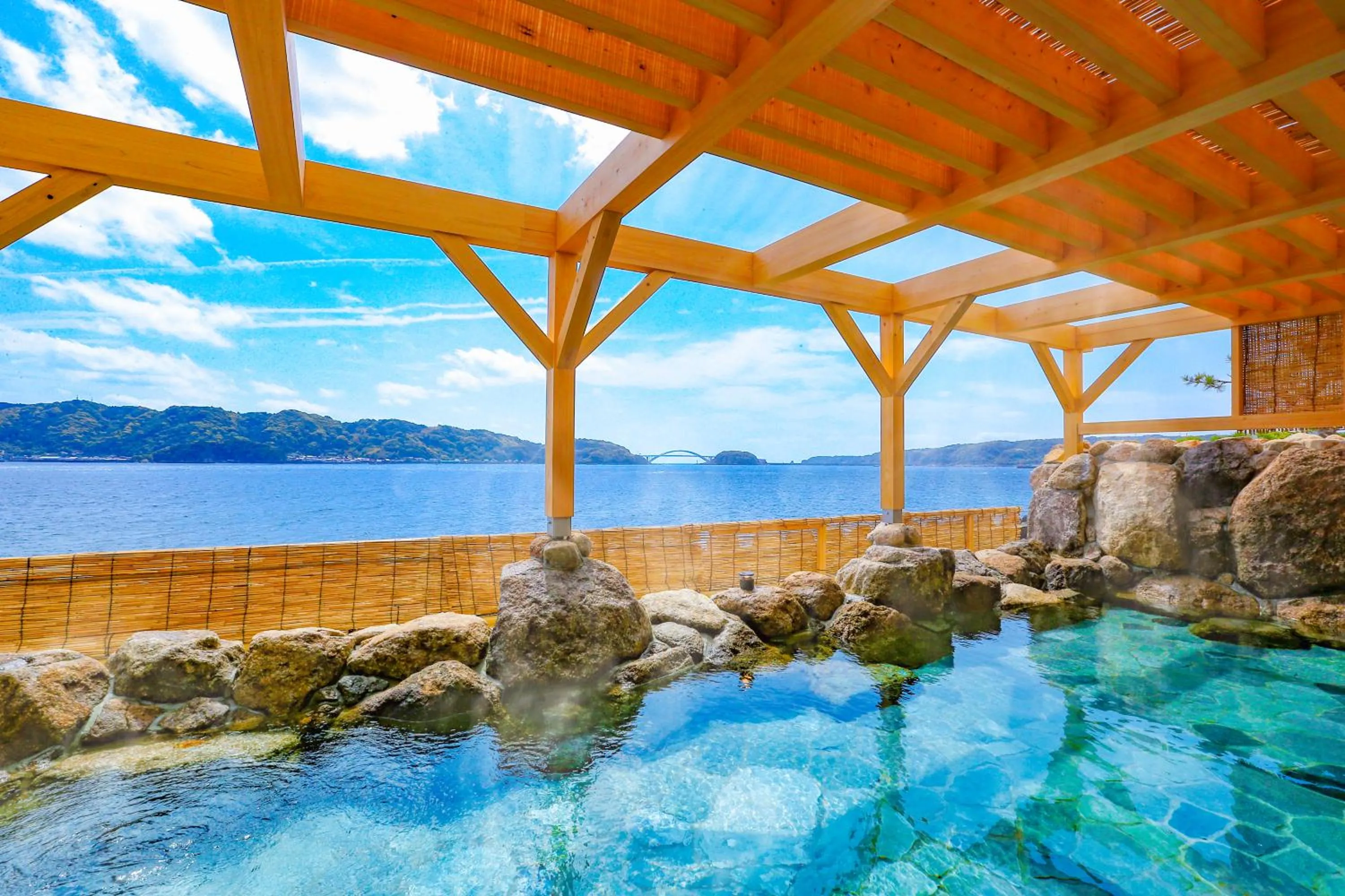 Open Air Bath in Ooedo Onsen Monogatari Nanki Kushimoto