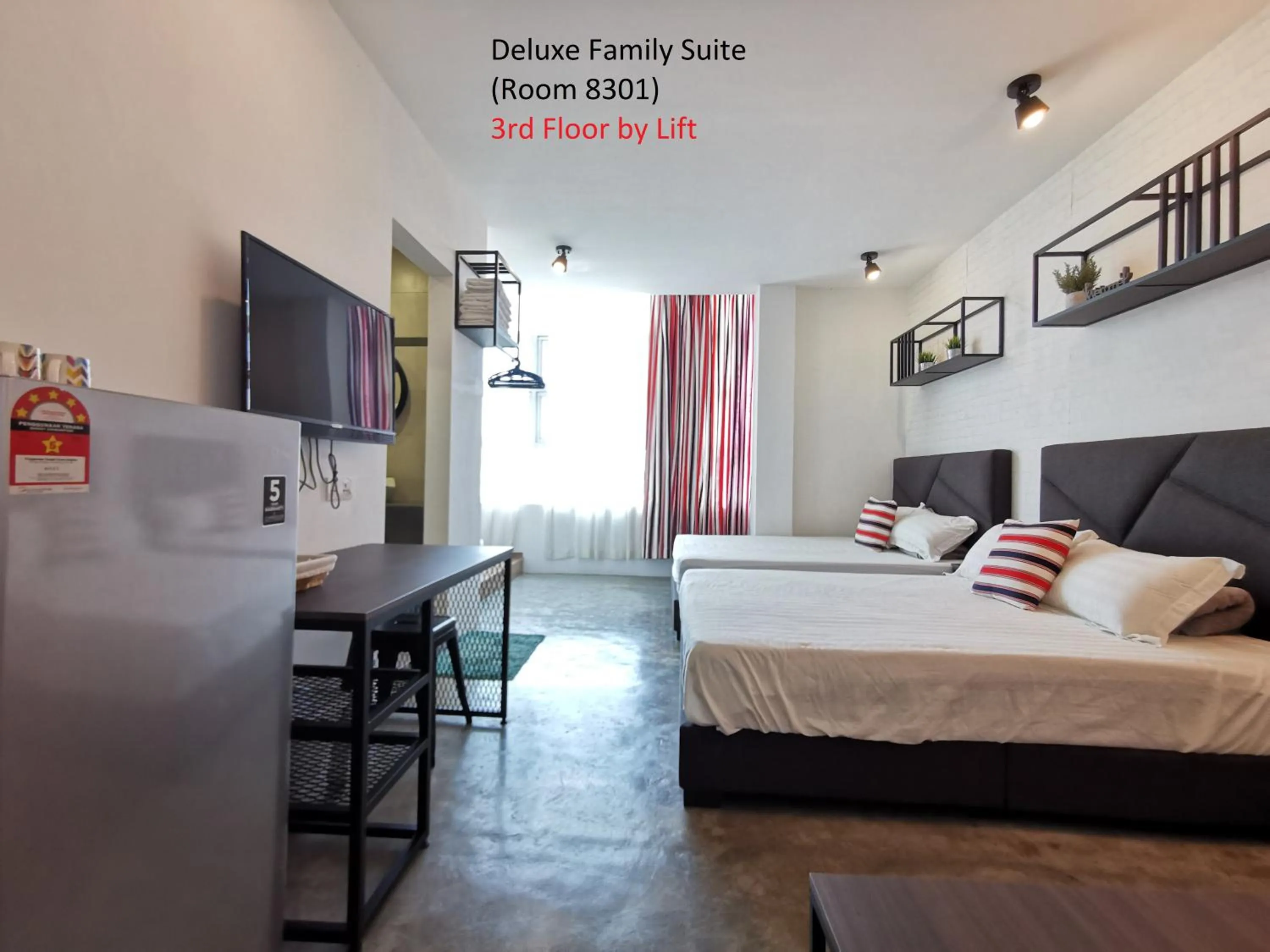 Bed in Mwv Family Suite Room