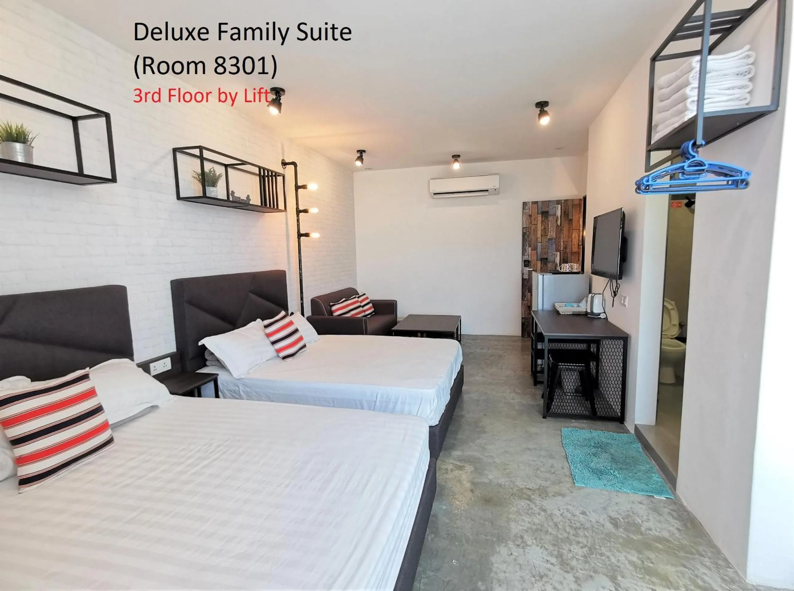 Bed in Mwv Family Suite Room