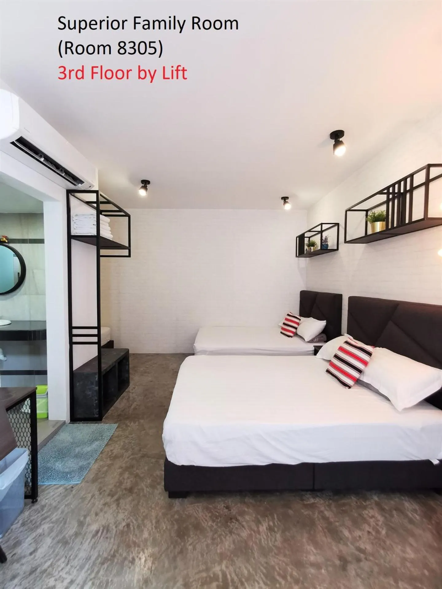 Bed in Mwv Family Suite Room