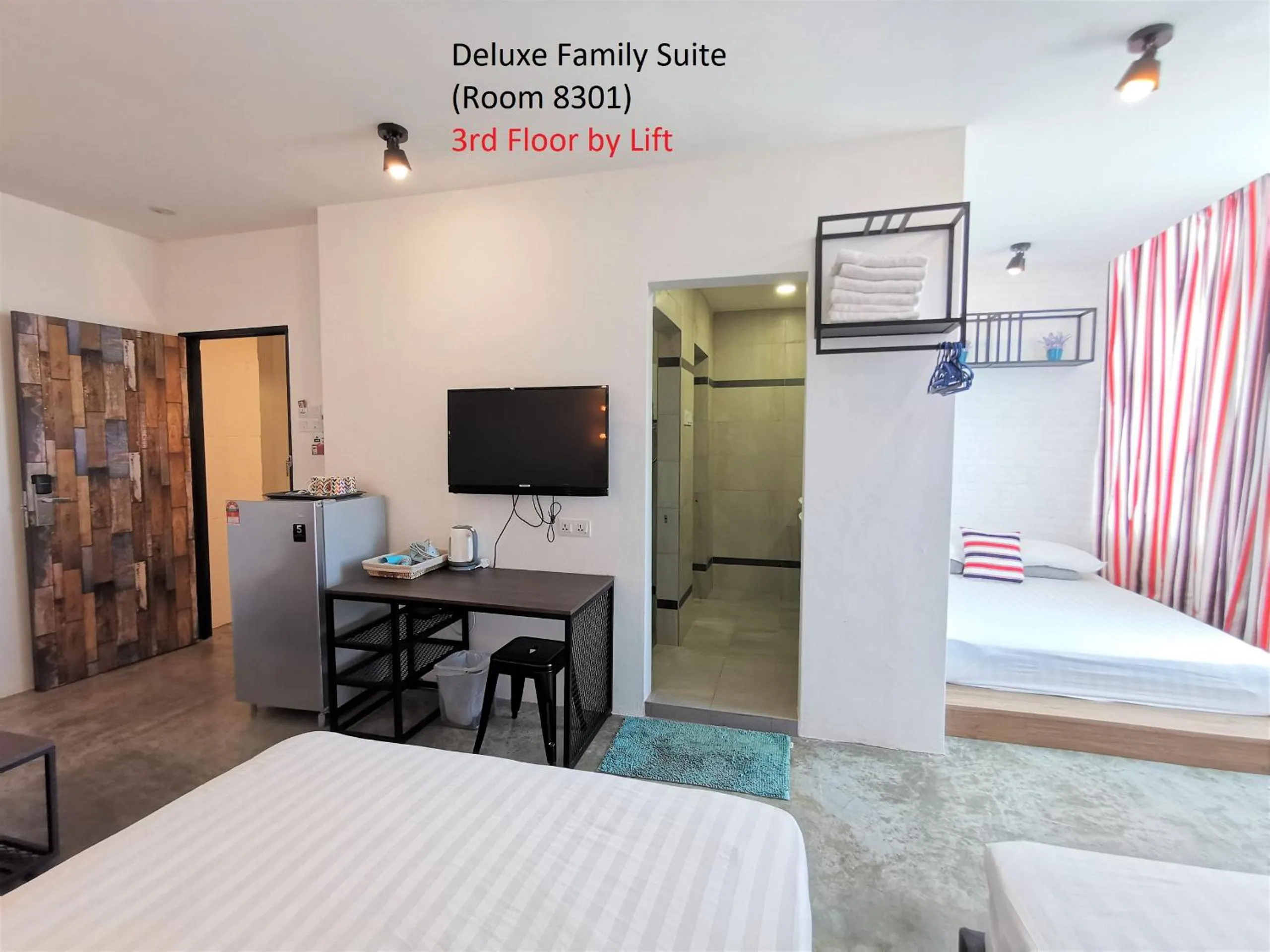 Bed in Mwv Family Suite Room