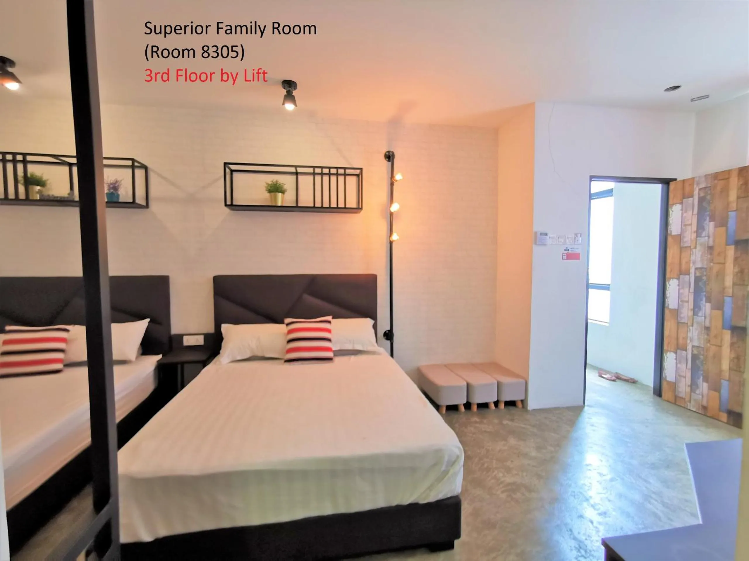 Bed in Mwv Family Suite Room