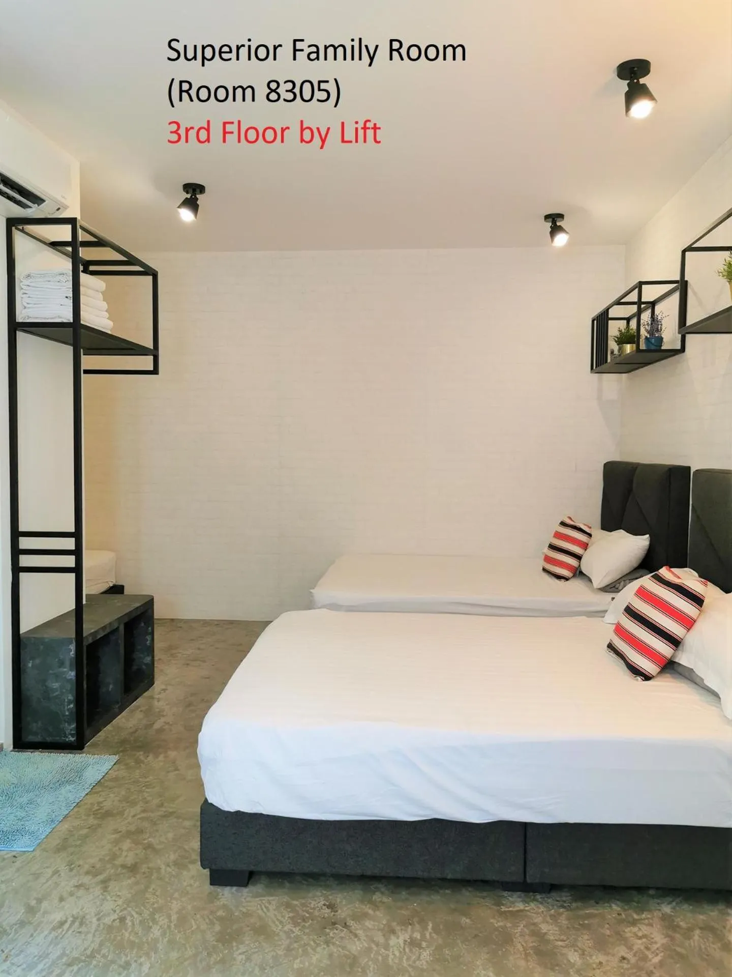 Bed in Mwv Family Suite Room