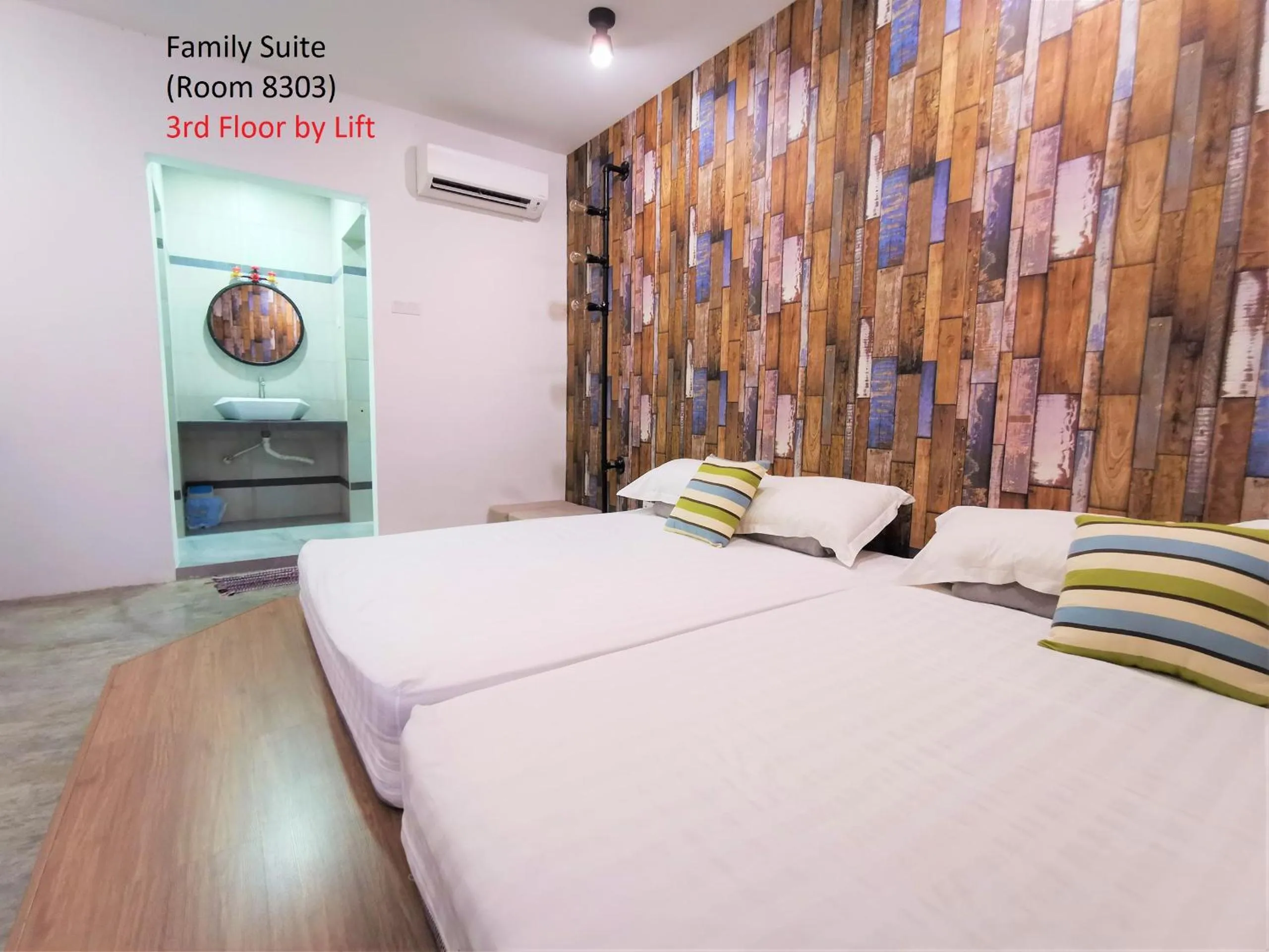 Bed in Mwv Family Suite Room