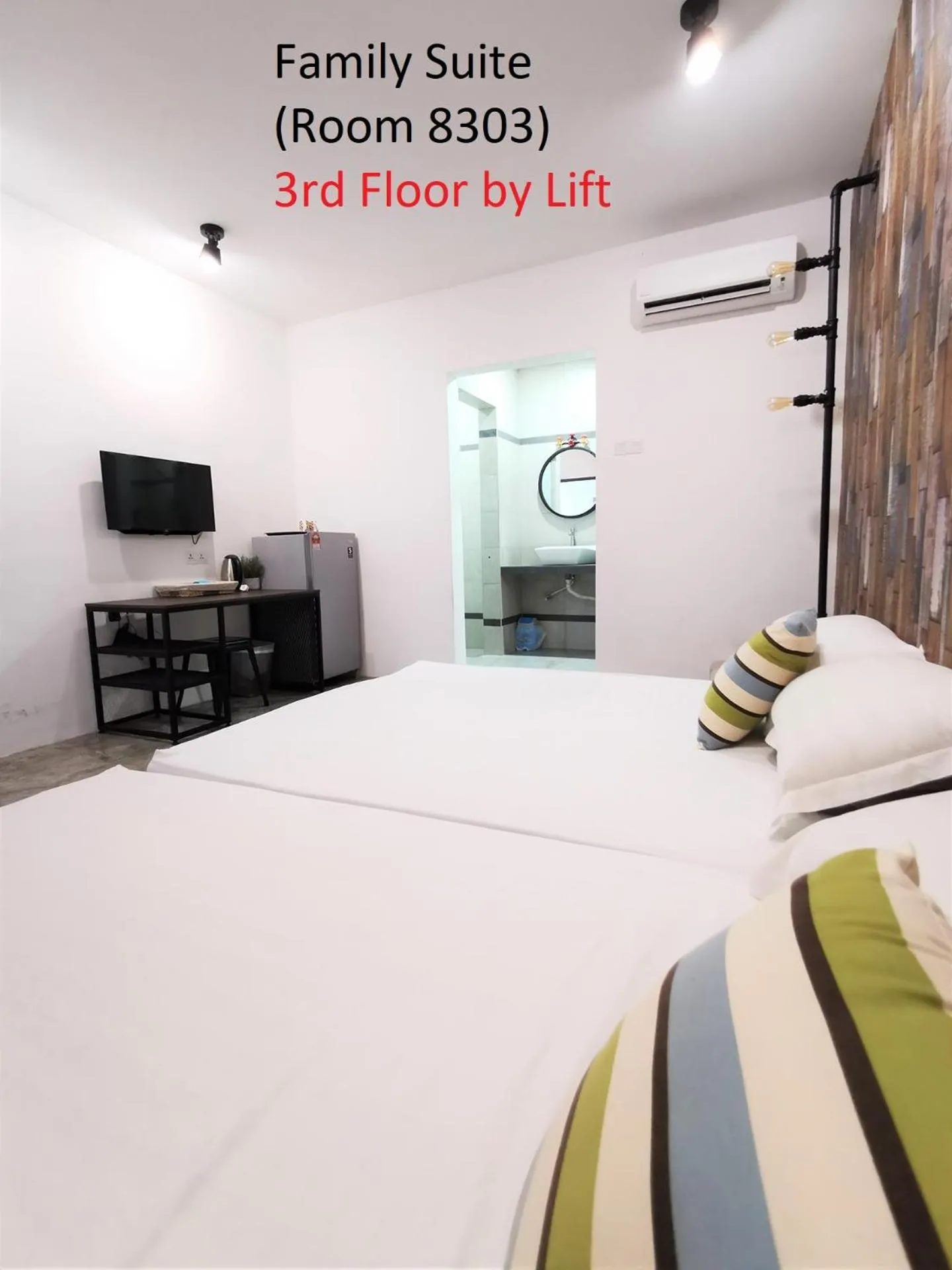 Bed in Mwv Family Suite Room