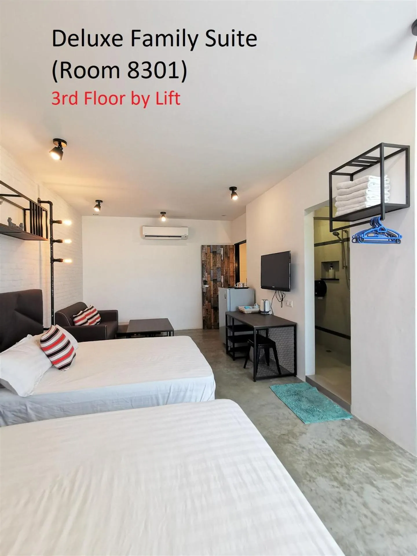 Bed in Mwv Family Suite Room