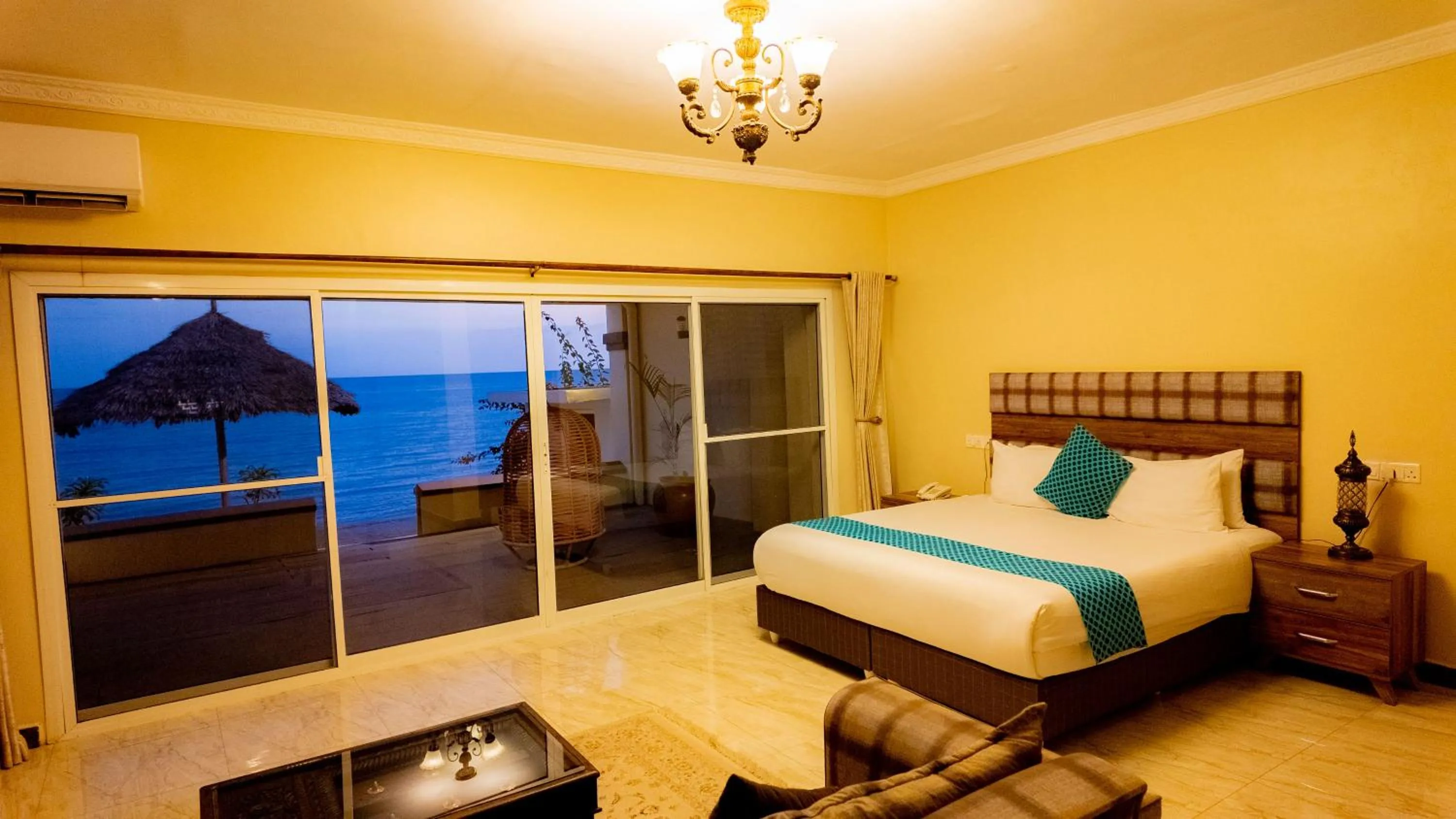 Bed in Golden Palm Boutique Zanzibar