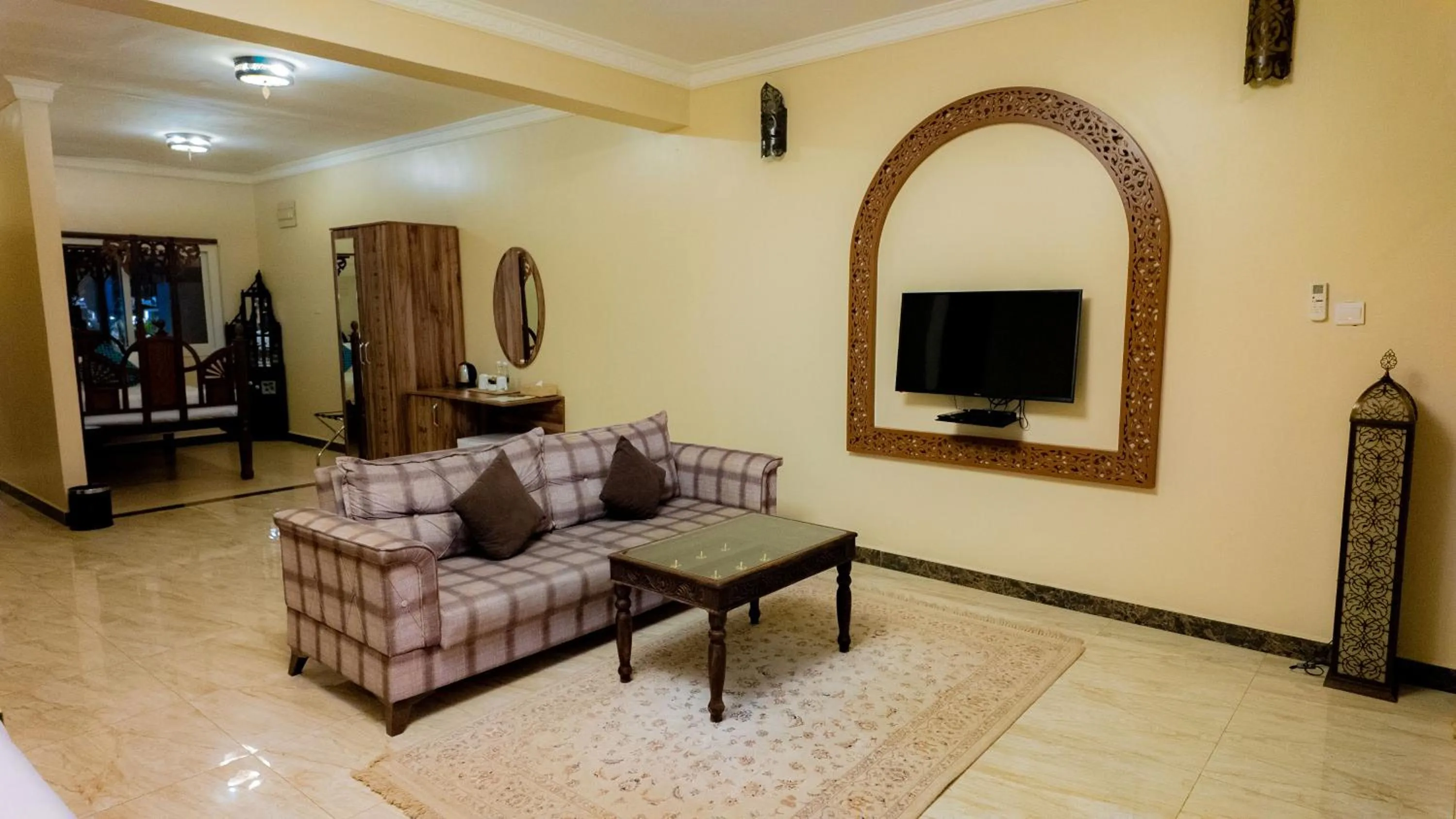 Living room in Golden Palm Boutique Zanzibar