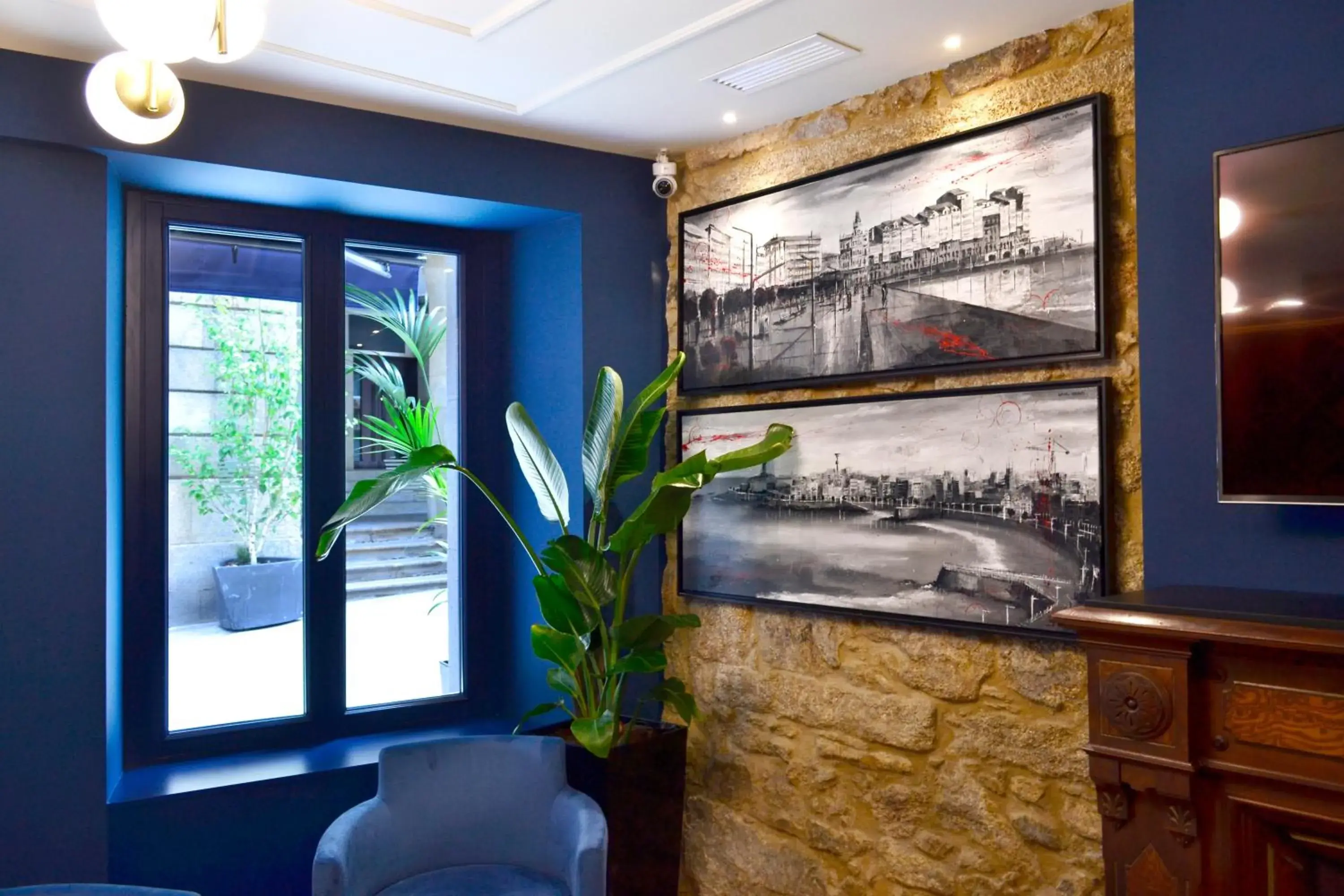 Lobby or reception in Hotel Alda Galería Coruña Lobby or reception in Hotel Alda Galería Coruña