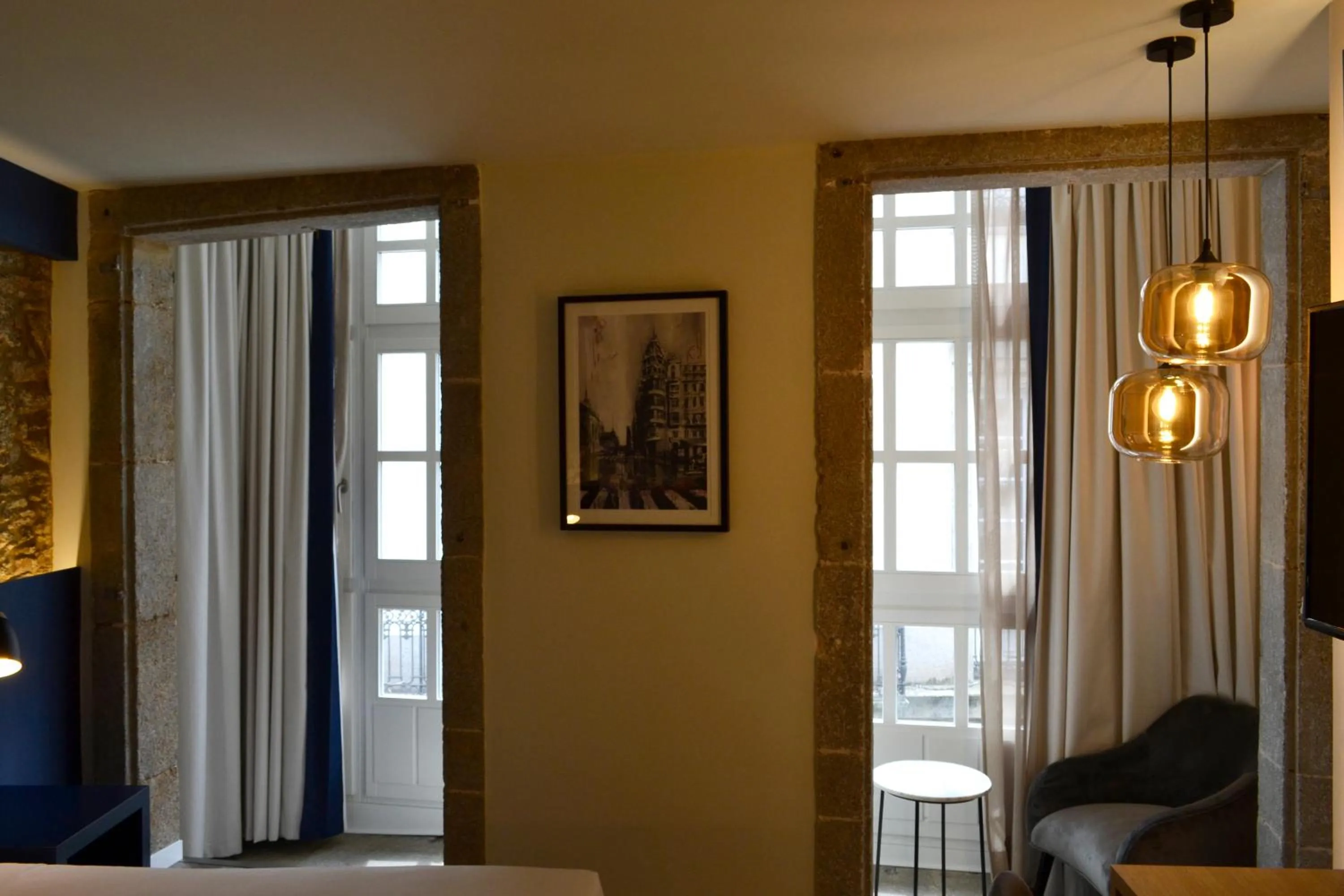 Decorative detail, Bed in Hotel Alda Galería Coruña