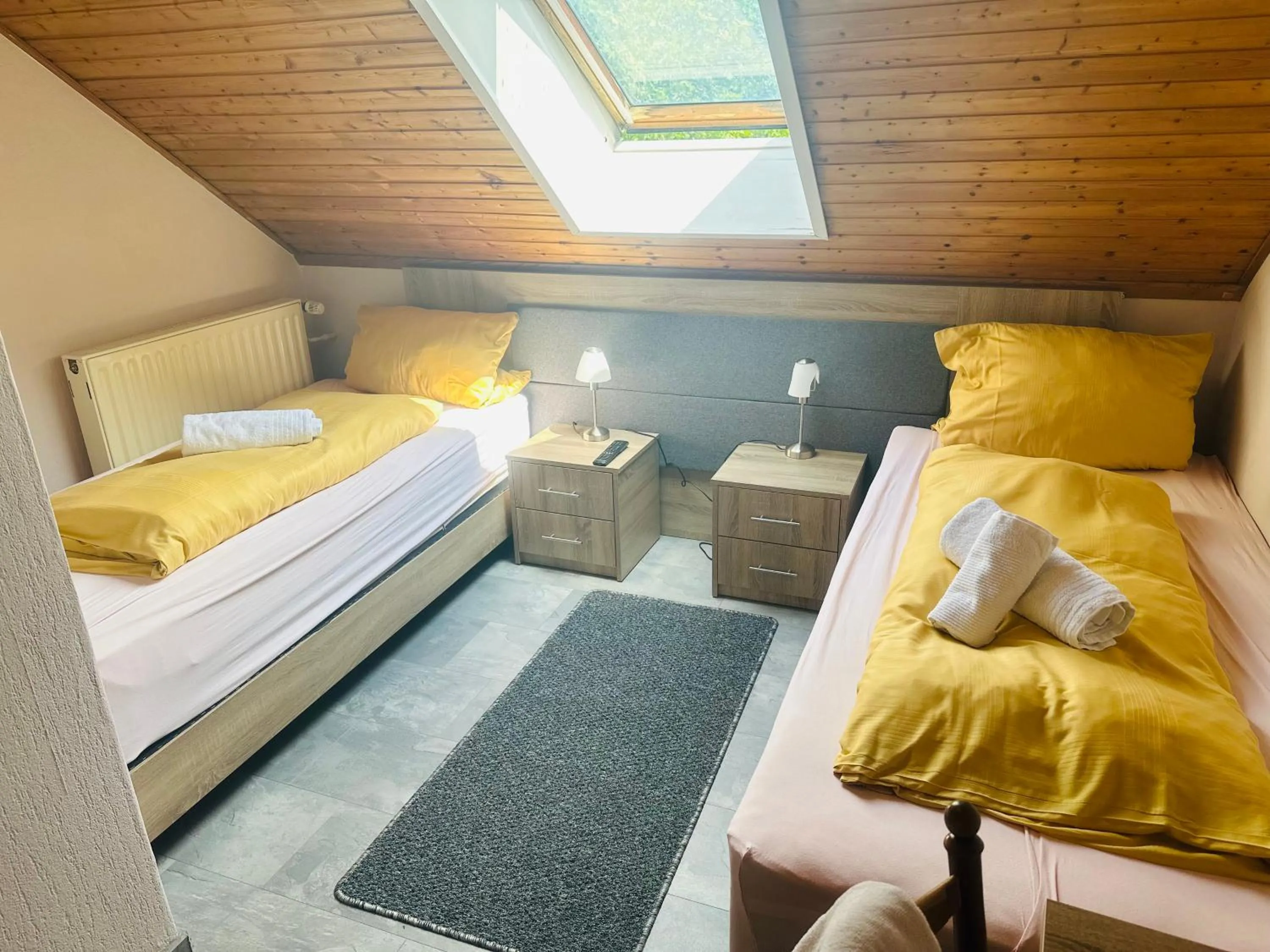 Bed in Hotel-Restaurant Olympia