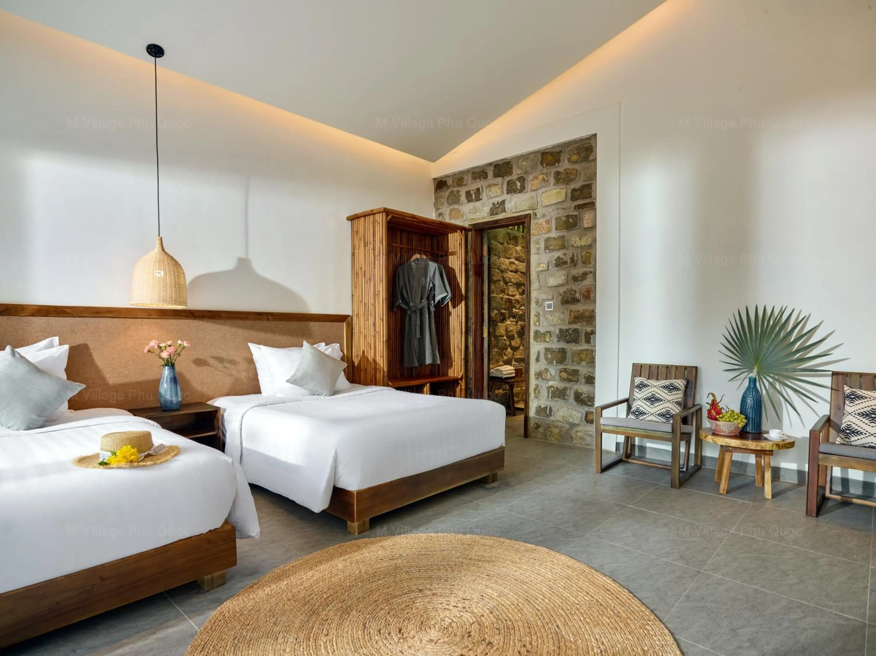Photo of the whole room, Bed in M Village Phu Quoc