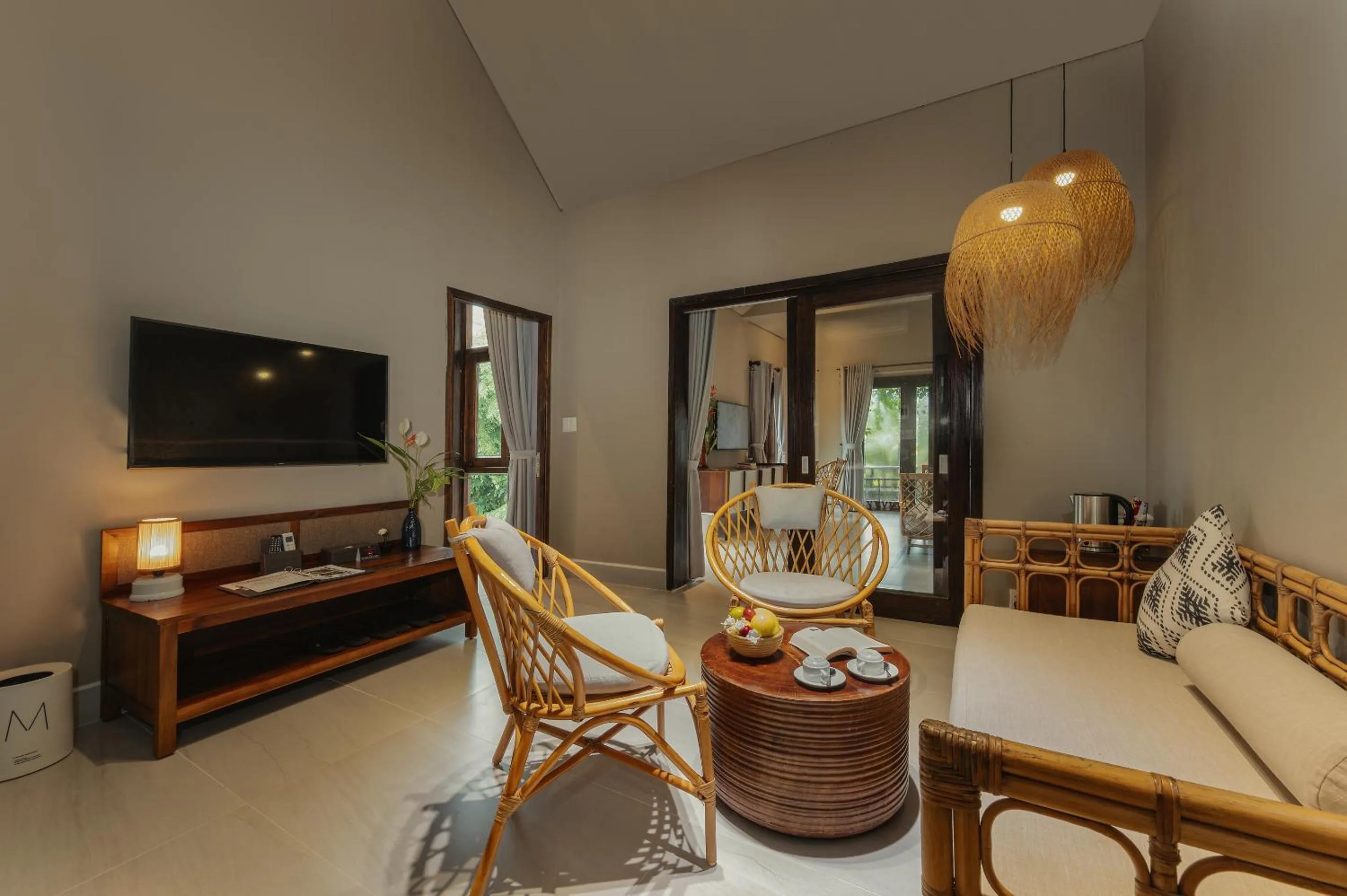 Seating area in M Village Phu Quoc