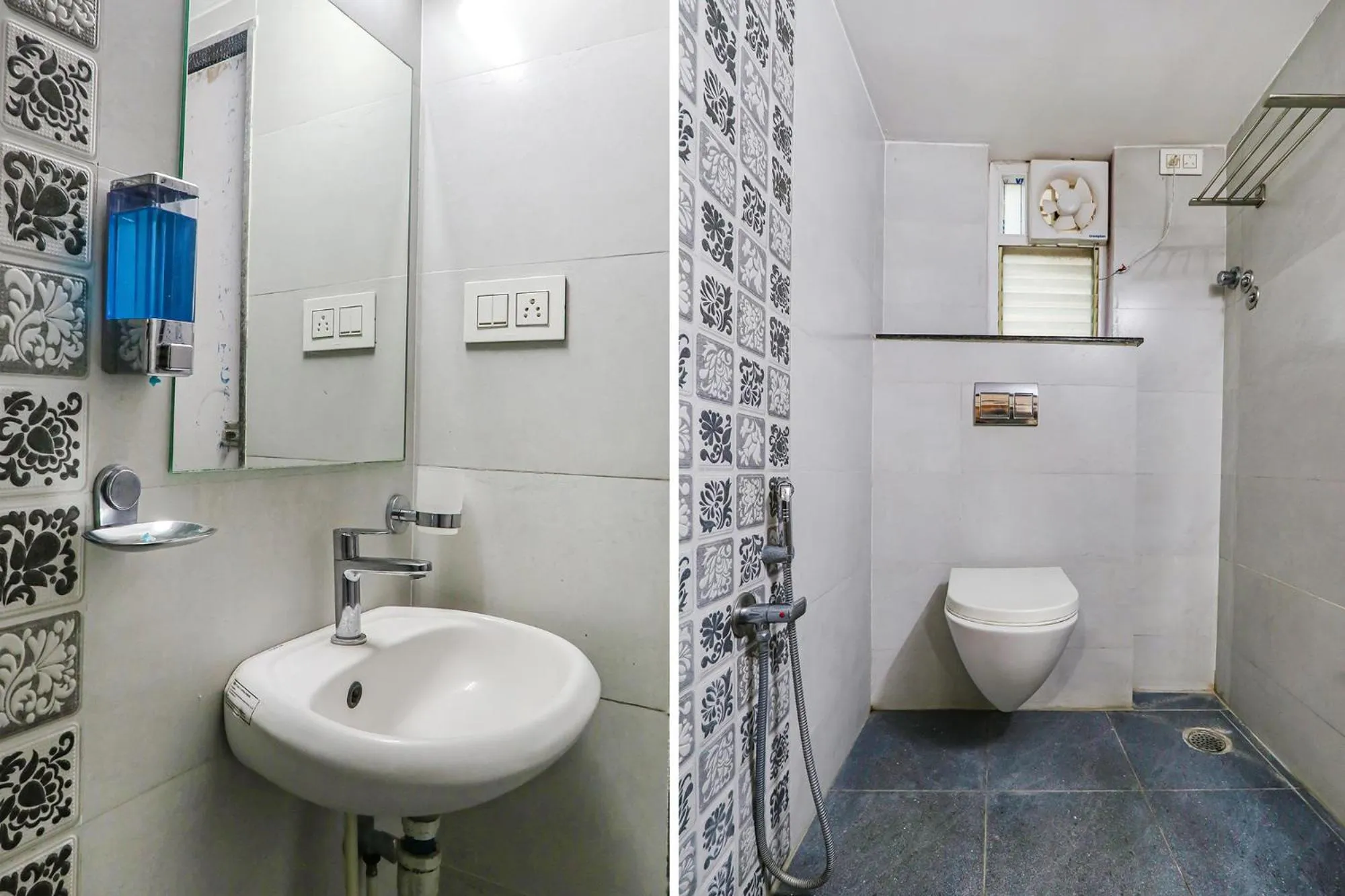 Bathroom in Via The Sunrise Inn - Nr Gayatri Vidya Parishad College of Engineering