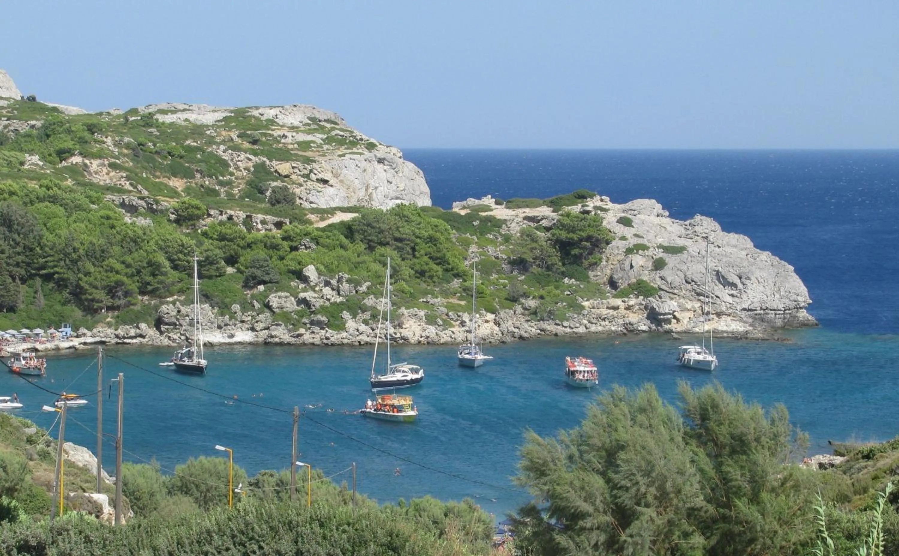 Natural landscape in Ladiko Suites - Faliraki